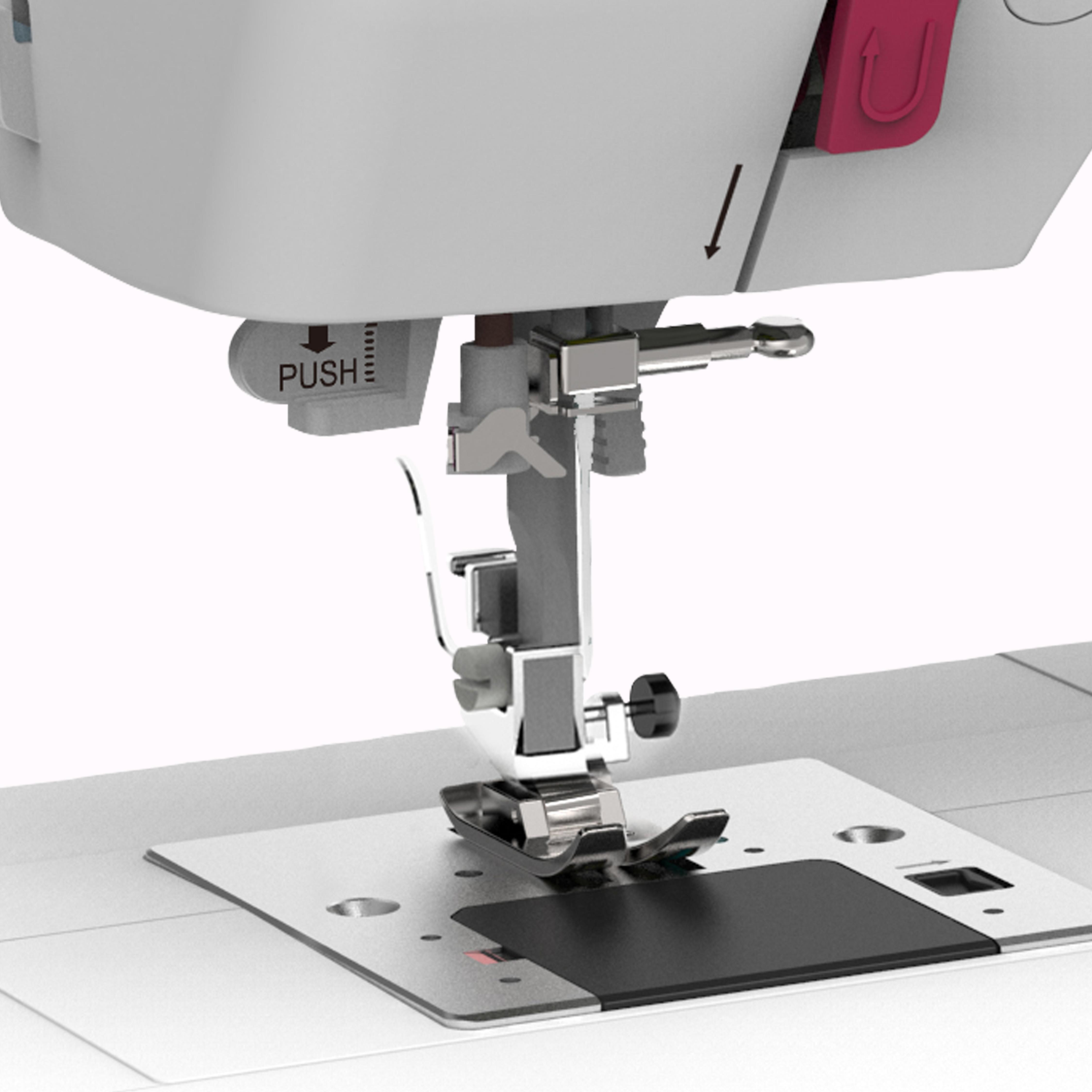 BERNETTE Freiarm Nähmaschine sew&go 8 - 197 Nähprogramme, 18 Quiltstiche, halbautom. Einfädelhilfe, Fadenabschneider,  Stichlänge, Stichbreite, Nähfuß einstell