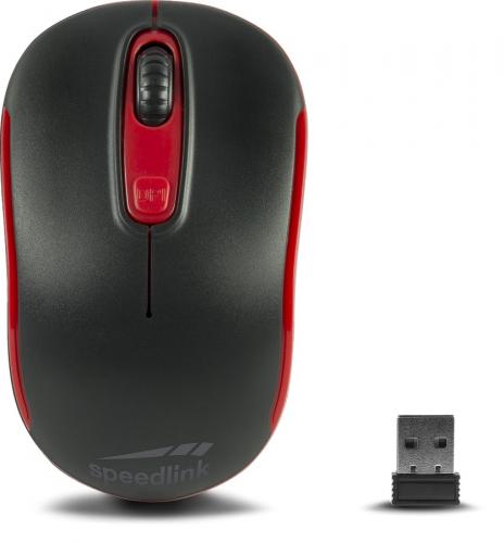 SPEEDLINK CEPTICA Mouse - Wireless, black-red