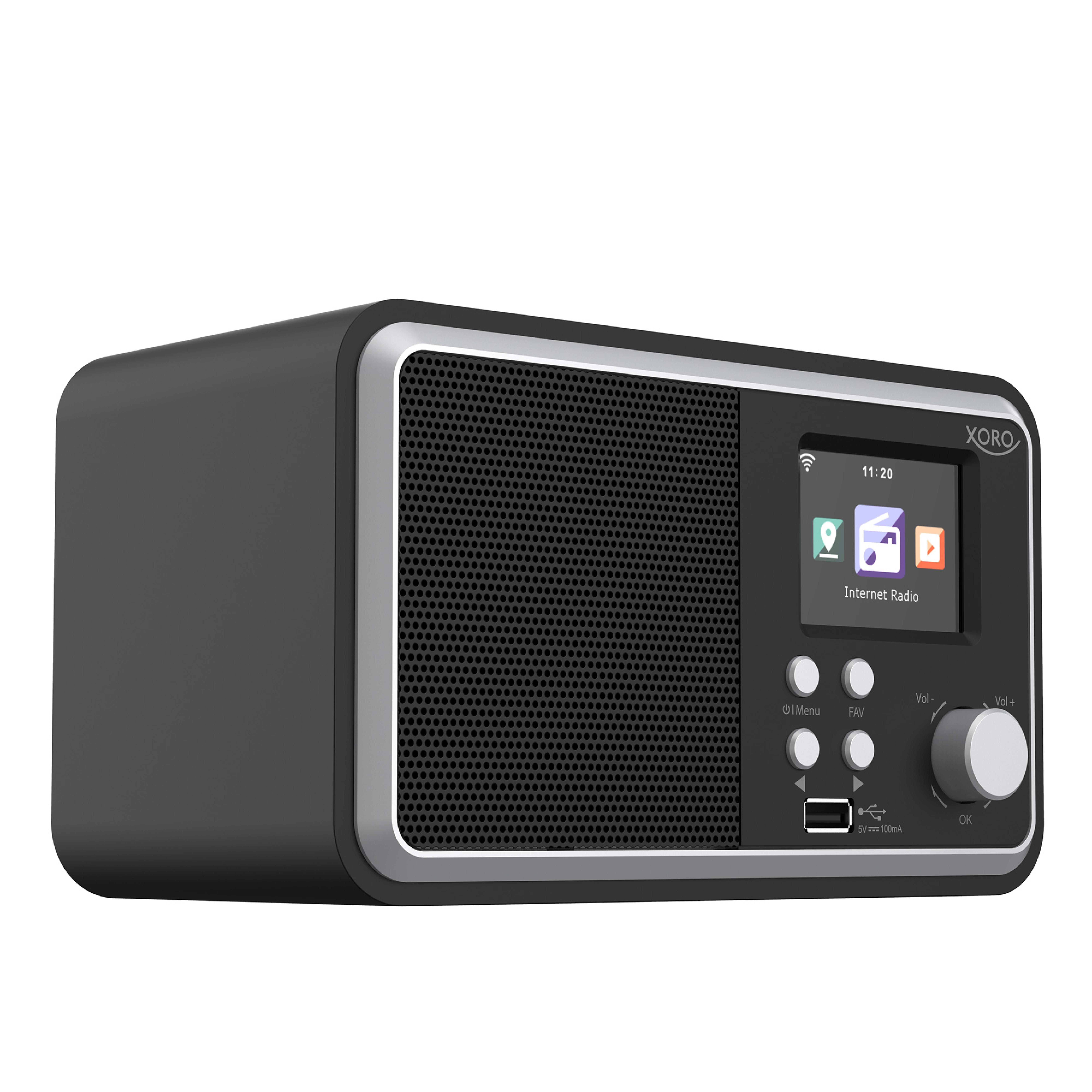 Xoro Internetradio DAB 300 IR DAB+ BT USB Farbdisplay