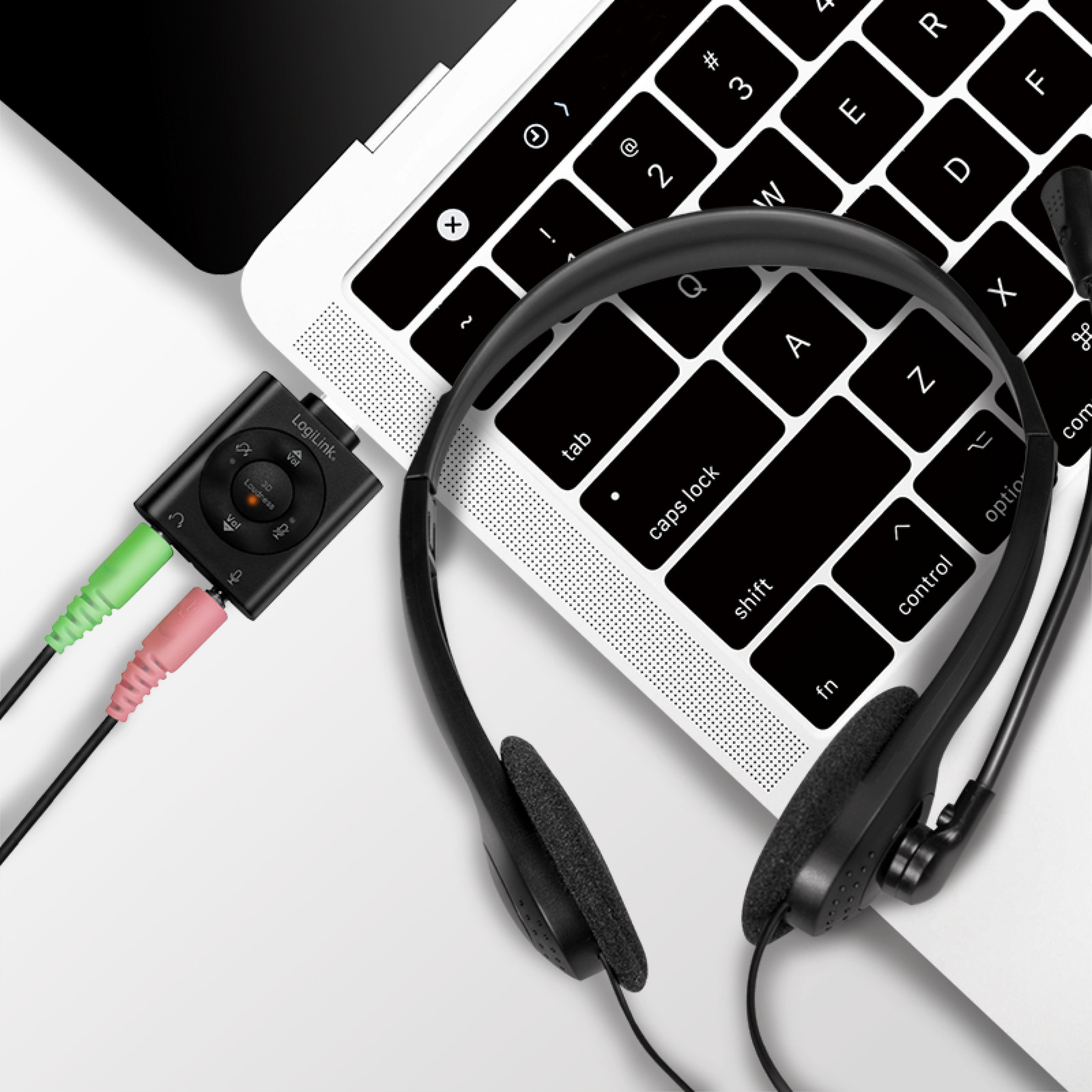 Logilink Headset stereo umweltfreundl. verp. 2x 3,5mm Klinke