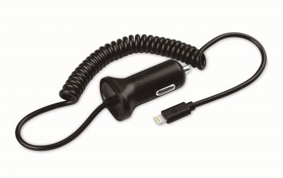 ISY USB Car Charger with LTG cable, 1A