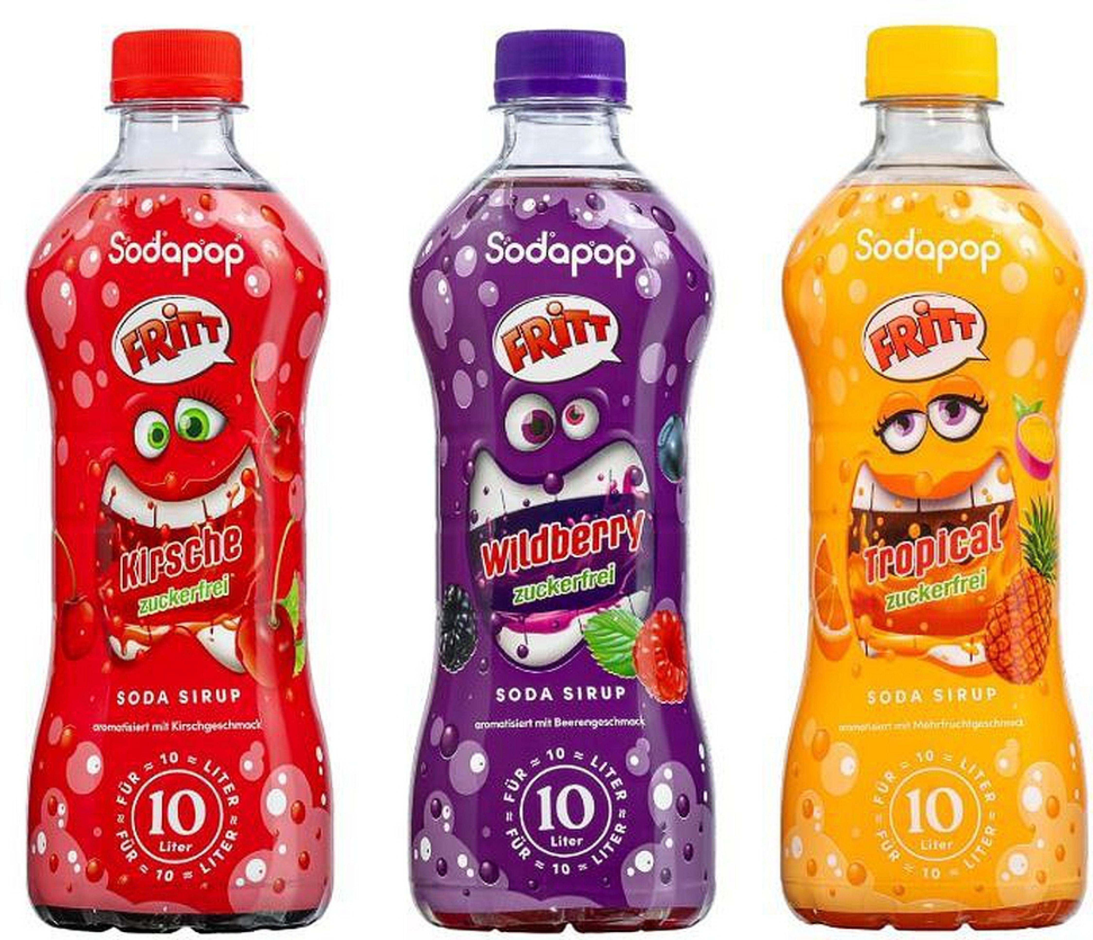 SODAPOP FRITT Sirup 3er Set (je 1 Flasche)