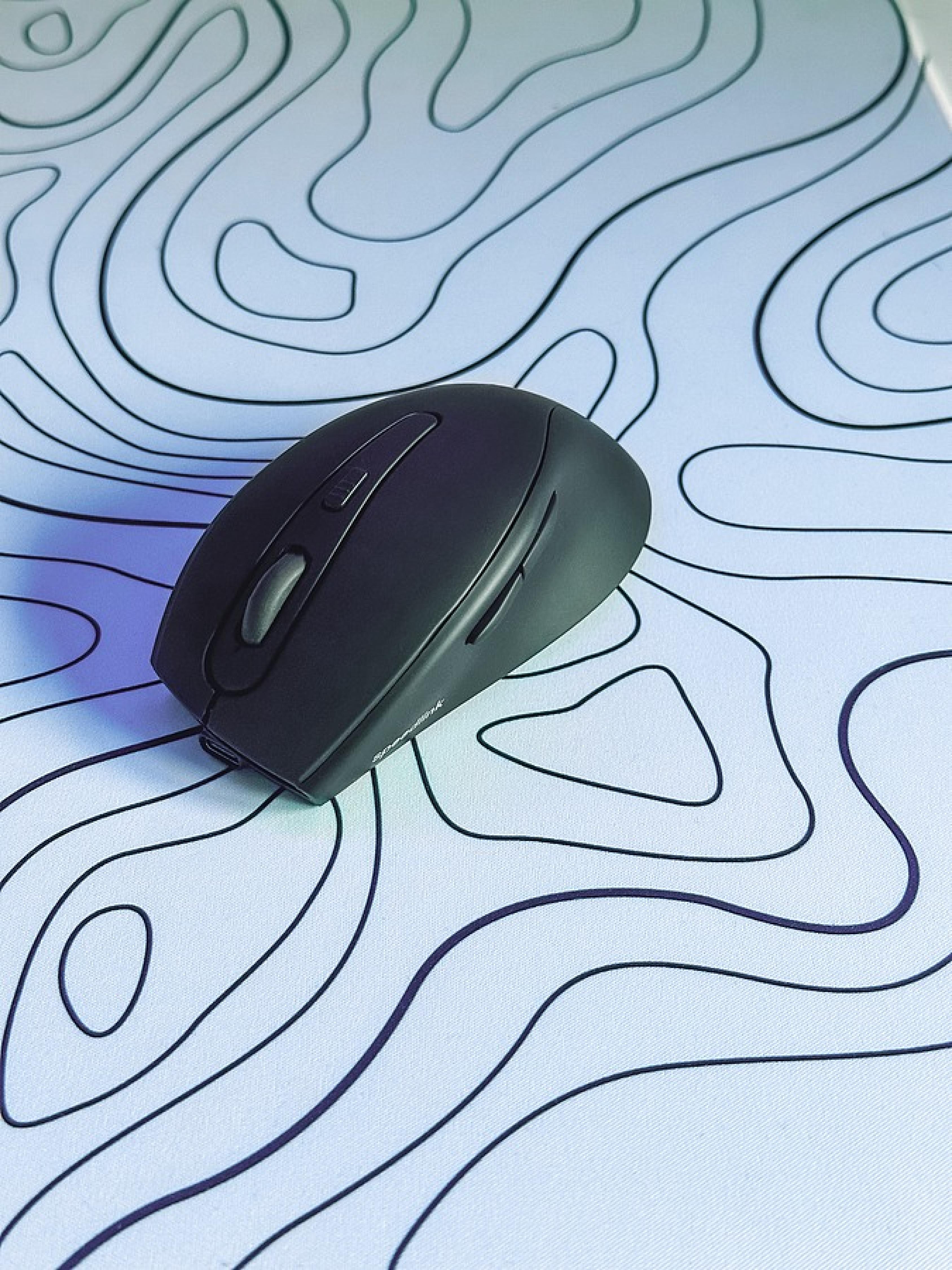 SPEEDLINK AXON Silent  Mouse - Wireless, USB-A/-C, rubber-black