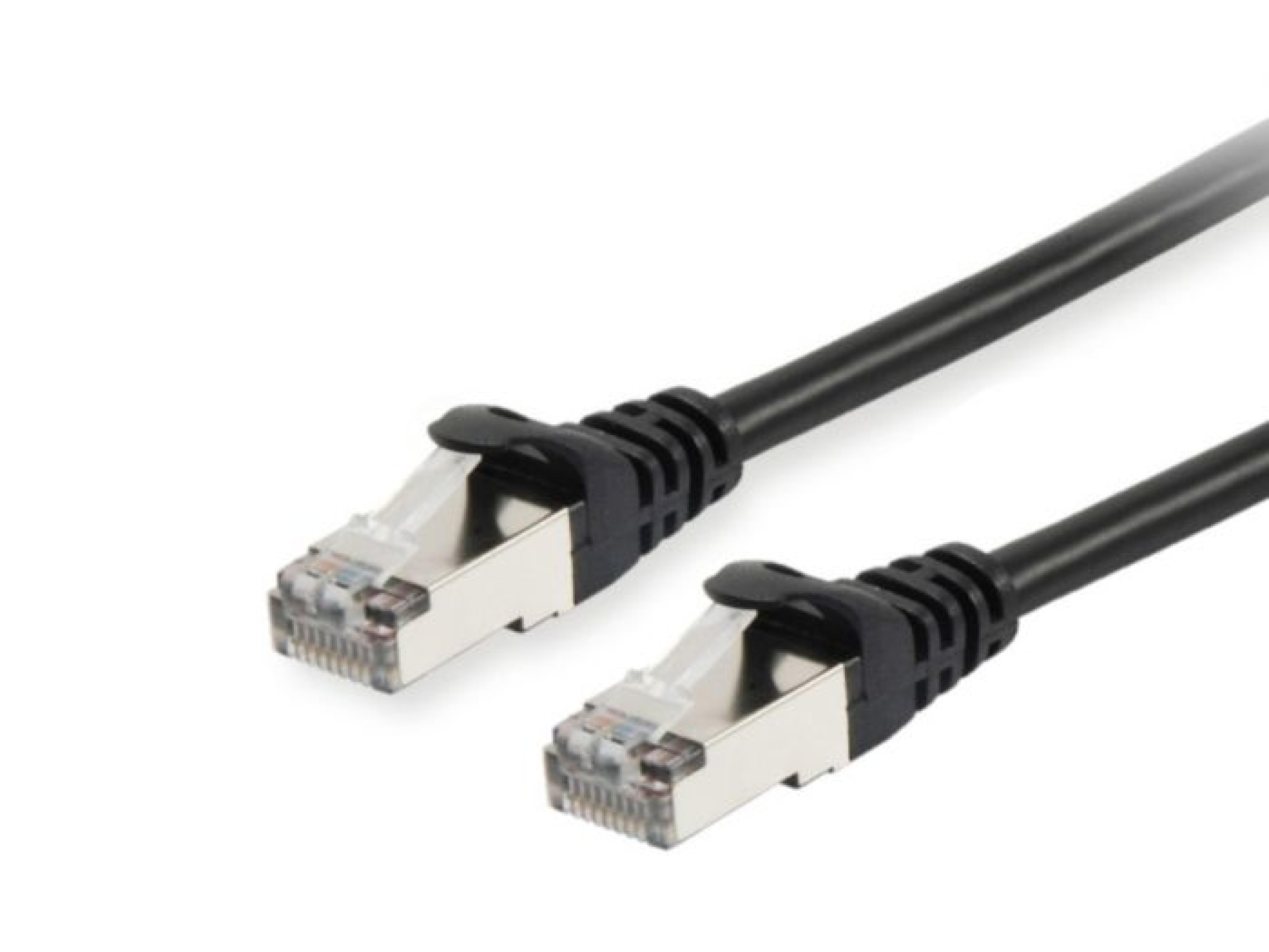 Equip Patchkabel Cat6 S/FTP 2xRJ45 3.00m schwarz LSZH Polybeute