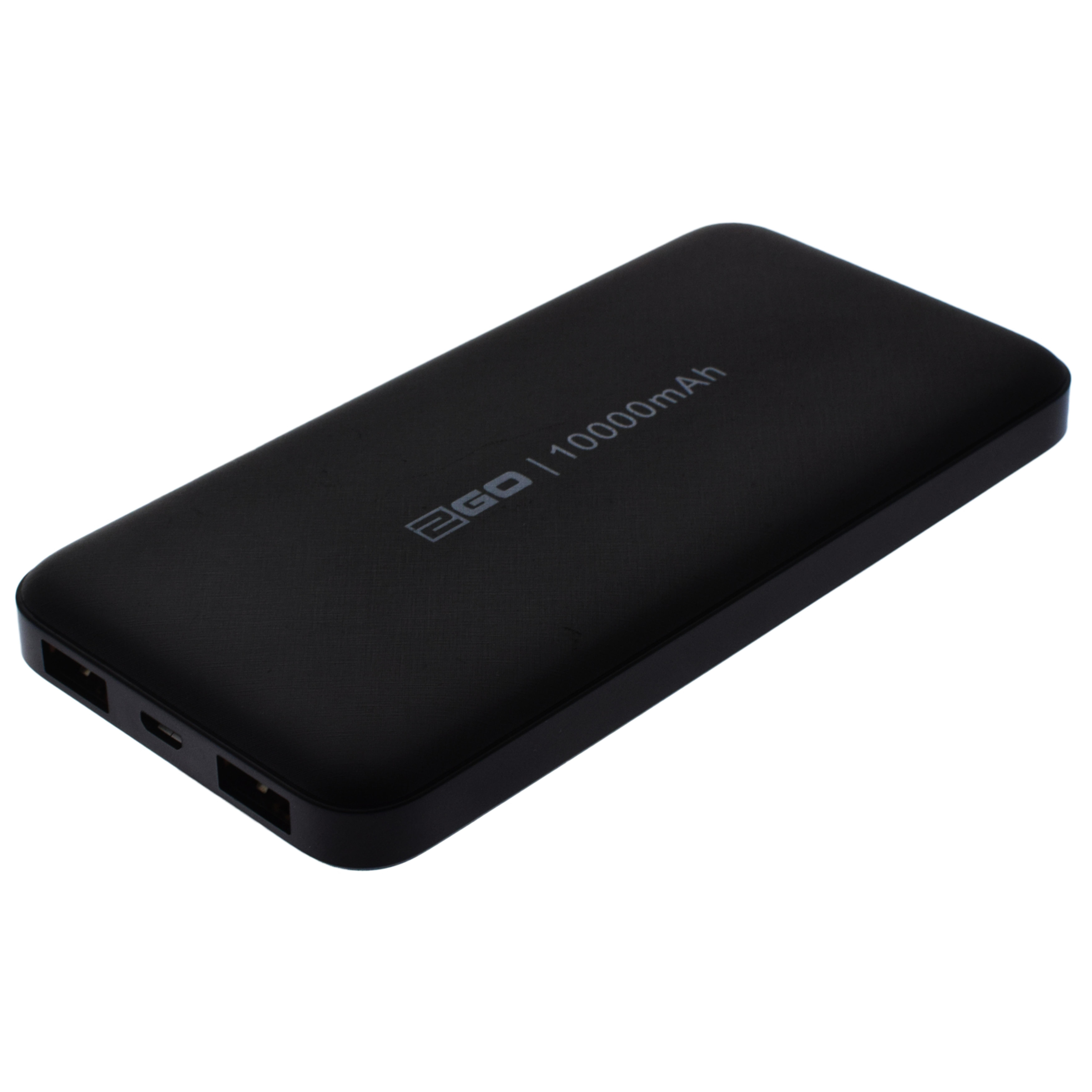 2GO Powerbank Basic 10000mAh 2x USB-A inkl. Micro-USB Kabel