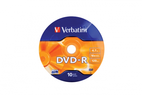 VERBATIM DVD-R 4.7GB 16x 10er Wrap