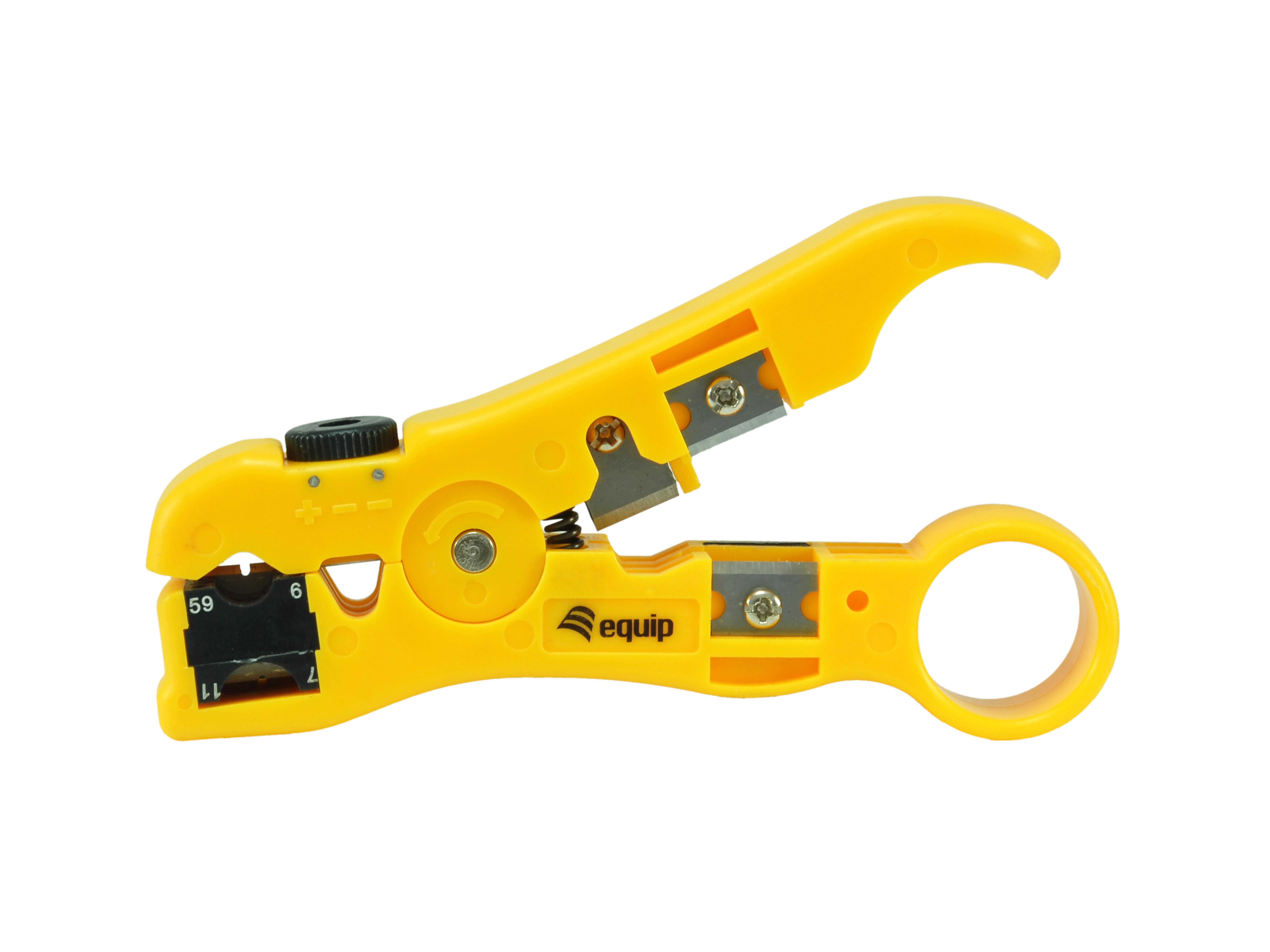 Equip Universal Abisolierwerkzeug Runde/Flache/Coaxial gelb