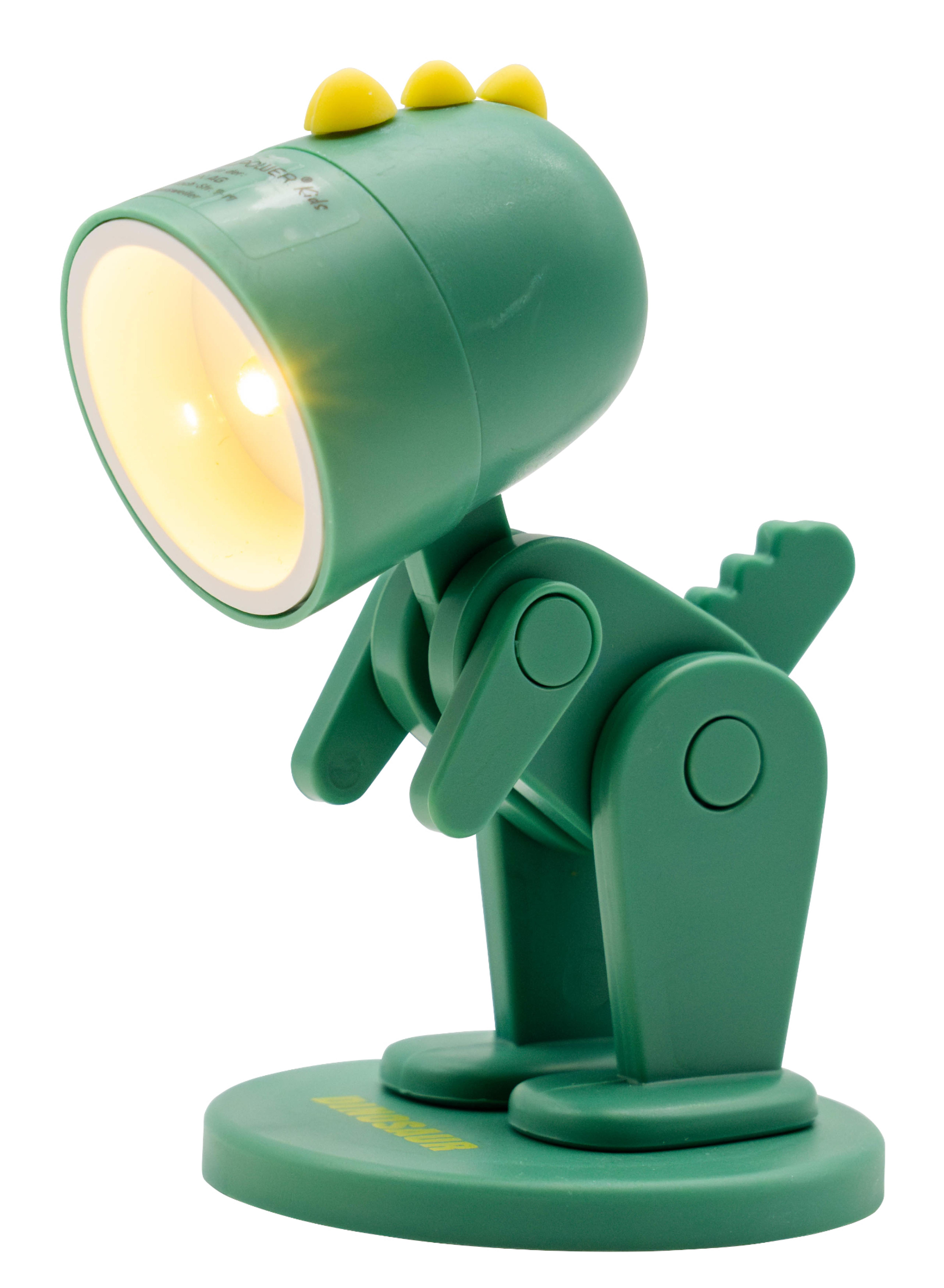 RealPower LED-Tier Taschenlampe Green Dino mit Sockel