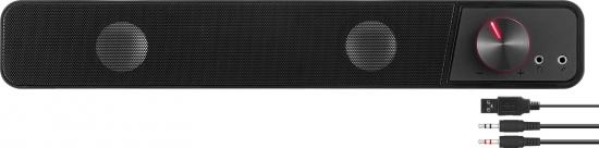 SPEEDLINK BRIO Stereo Soundbar, black