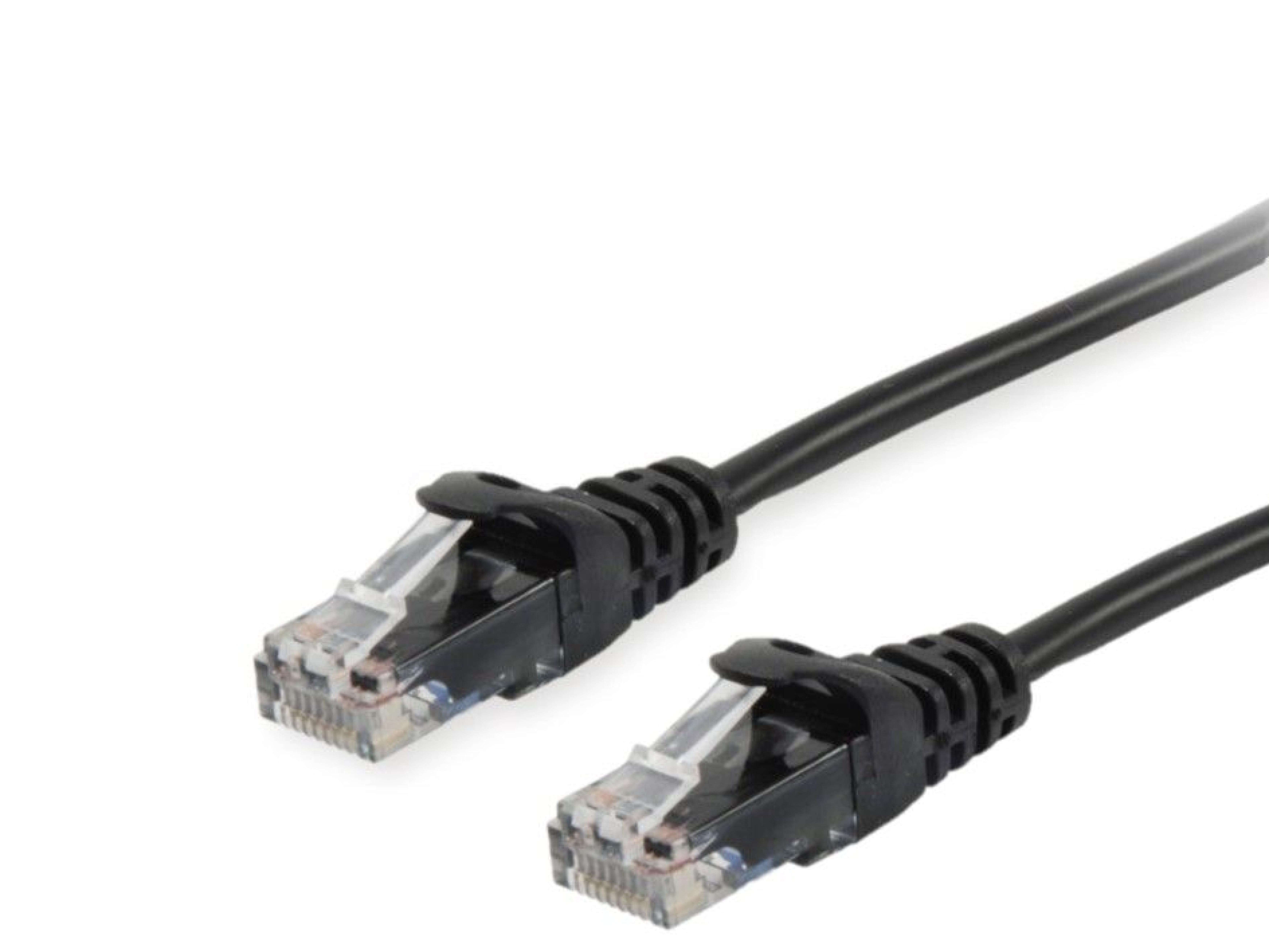 Equip Patchkabel Cat6 U/UTP 2xRJ45 2.00m schwarz PVC Polybeute