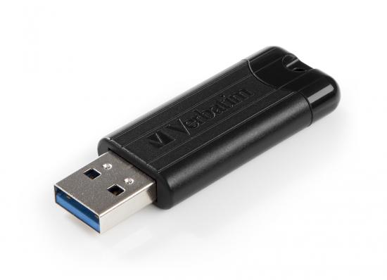 VERBATIM USB 3.0 Drive 128GB Pinstripe, schwarz