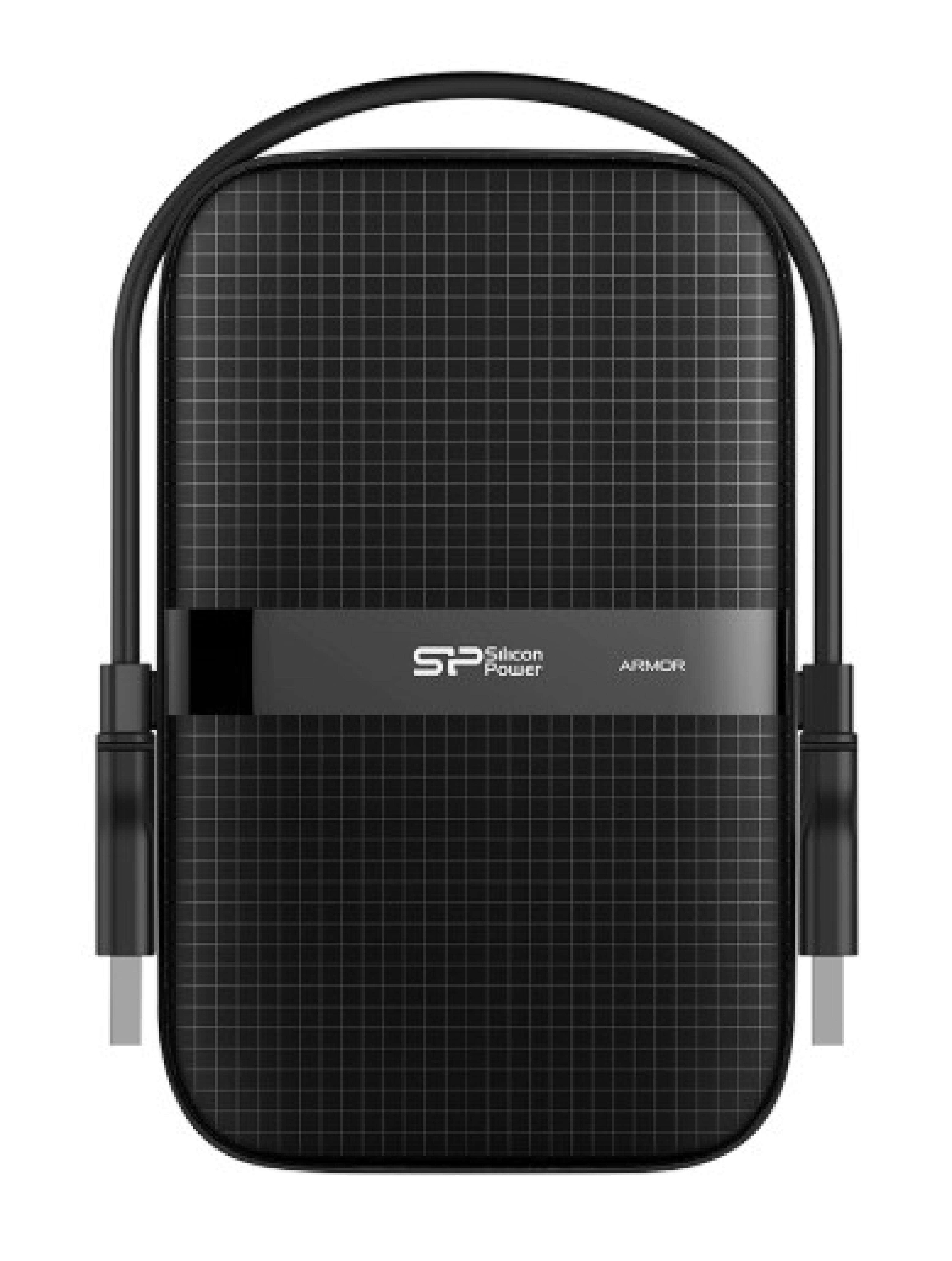 Silicon Power Festplatte 6.3cm 2TB USB3.2 A60Anti-shock/blac