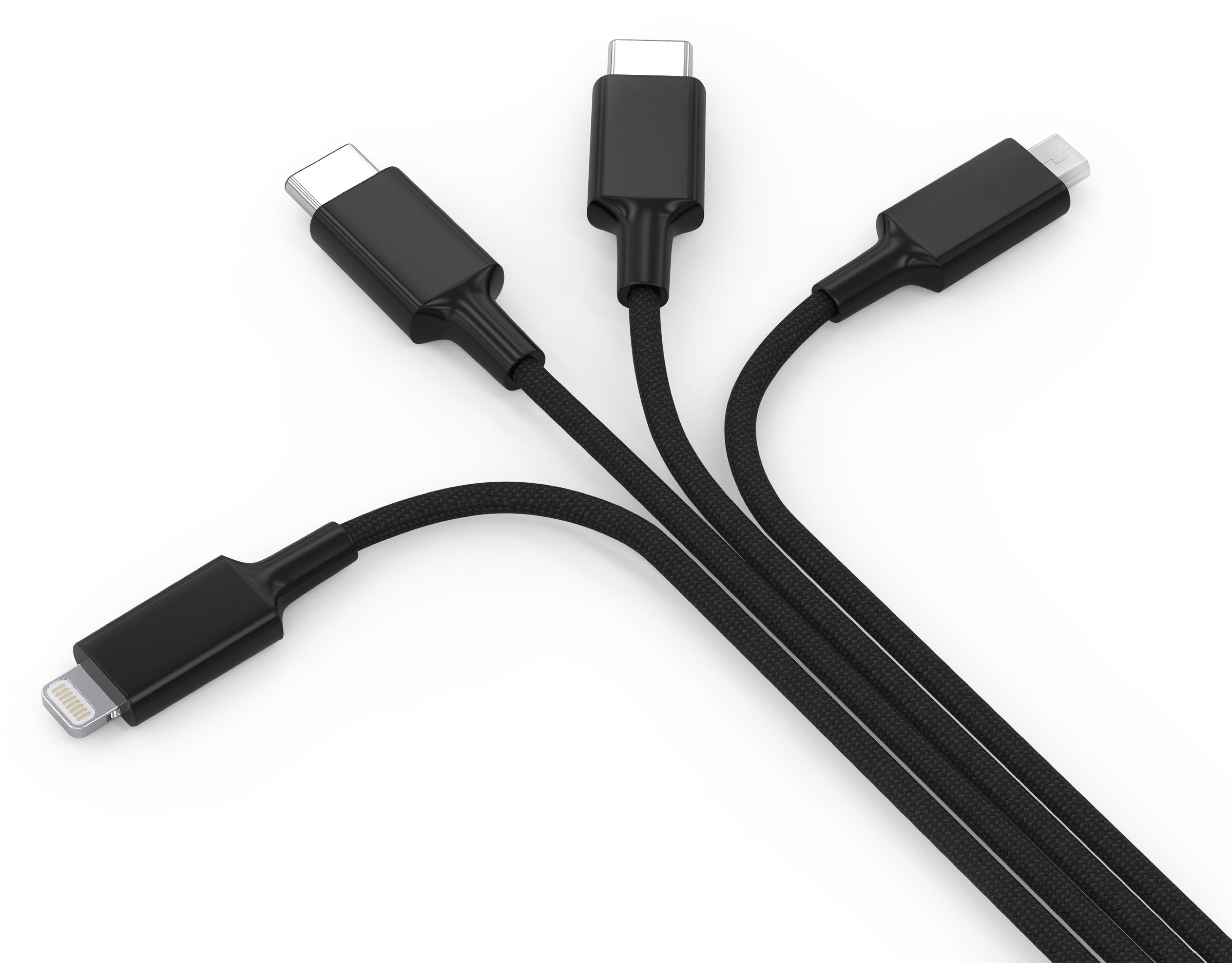 smrter Hydra ELITE 6in1 Nylon-Ladekabel Typ USB-C, black retail