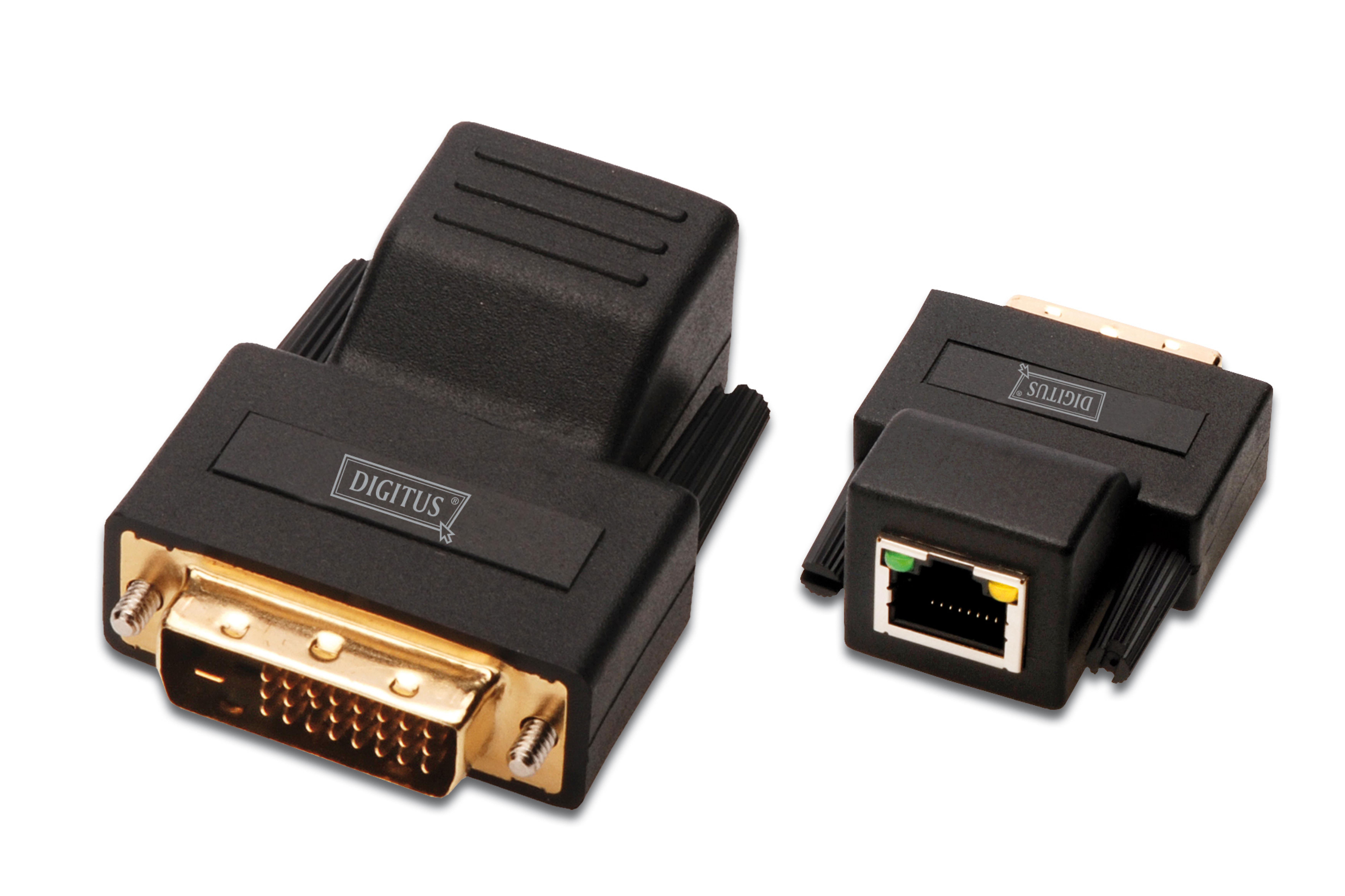 DIGITUS Extender DVI Video ueber Cat5/UTP bis zu 70m