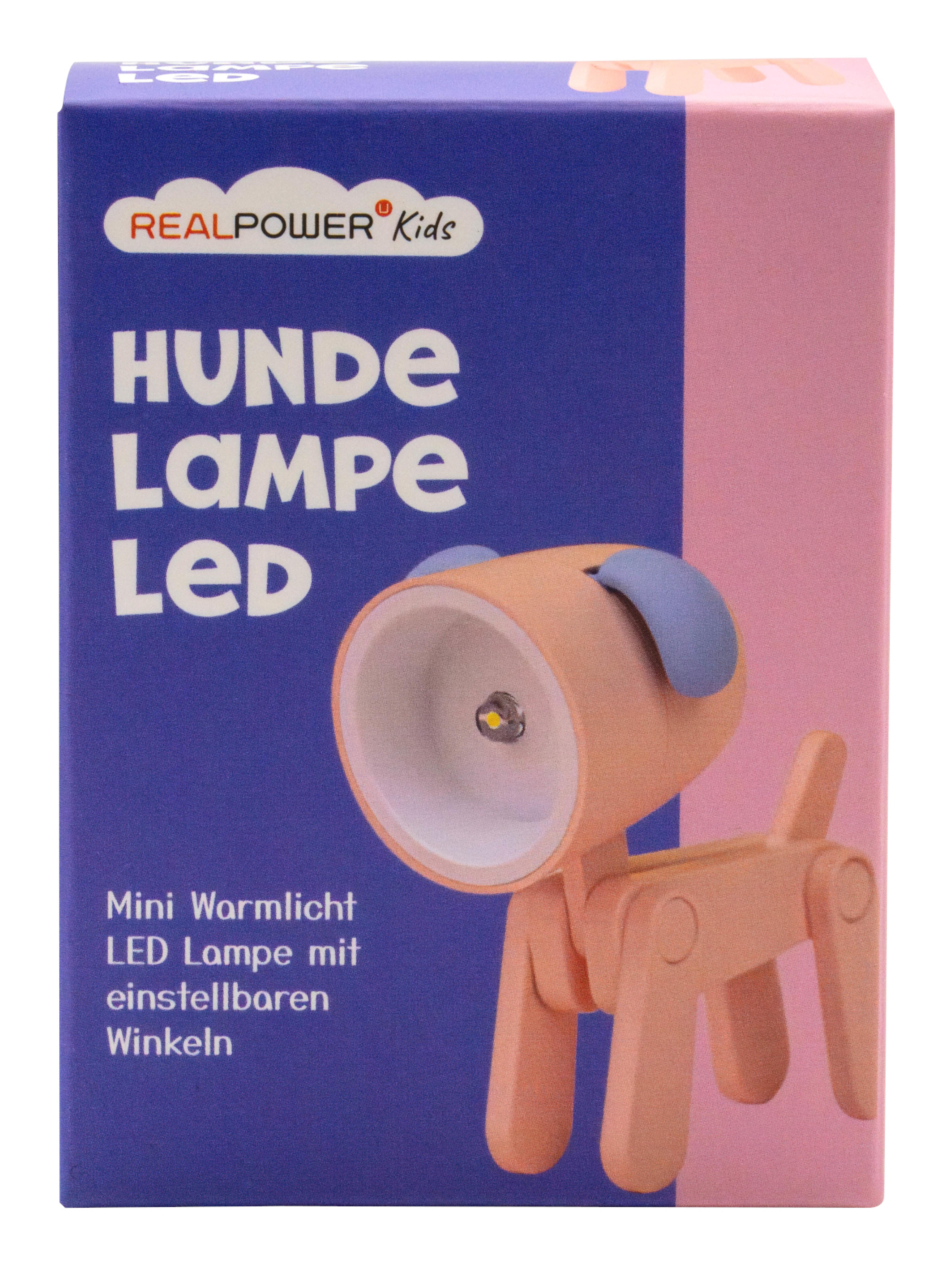 RealPower LED-Tier Taschenlampe Pink dog