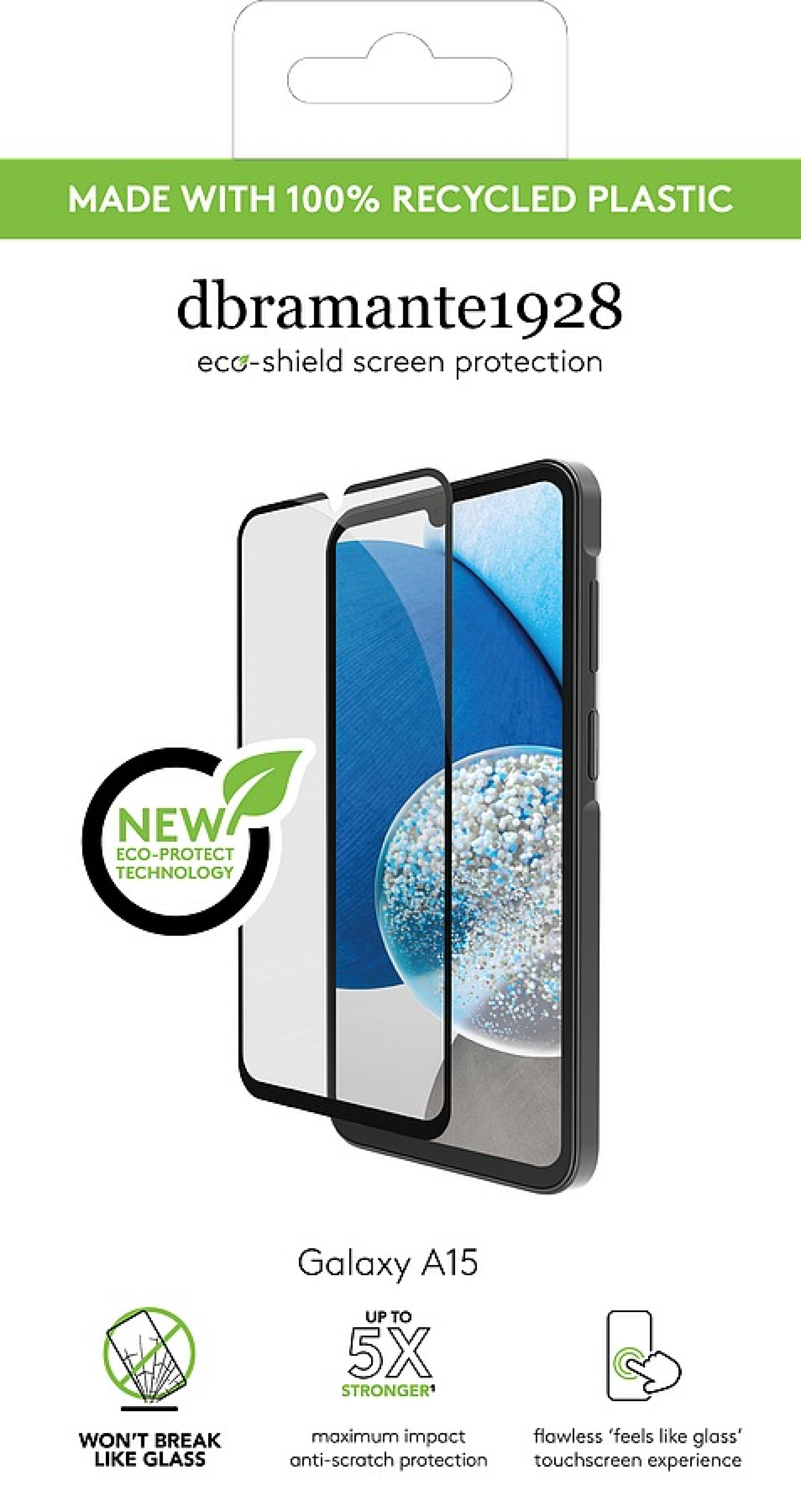 DBRAMANTE1928 Eco-Shield - Galaxy A15 4G/5G - Black Edge