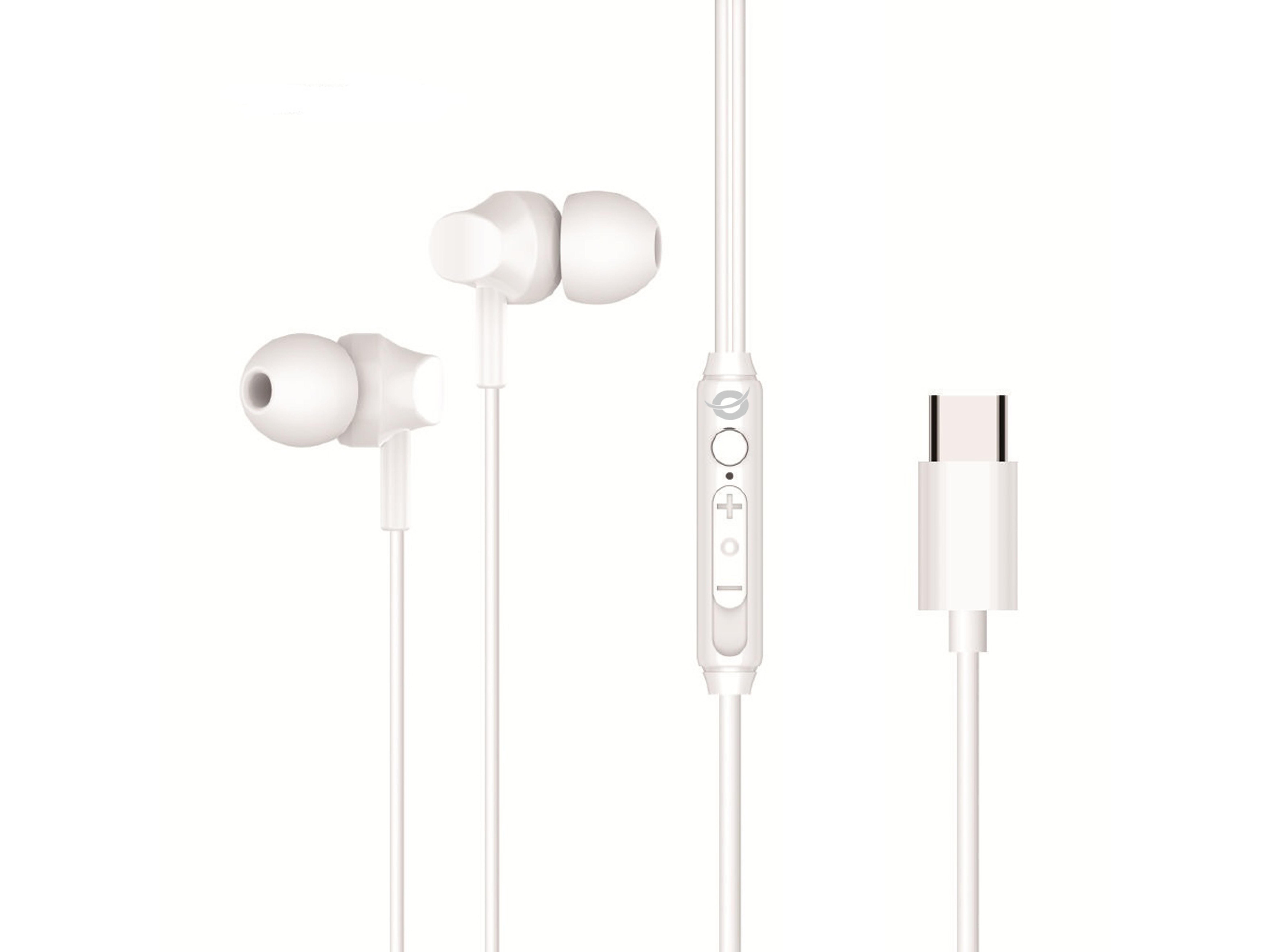 CONCEPTRONIC Headset In-Ear USB-C/Mikro/Bedien./+ 1.20m ws