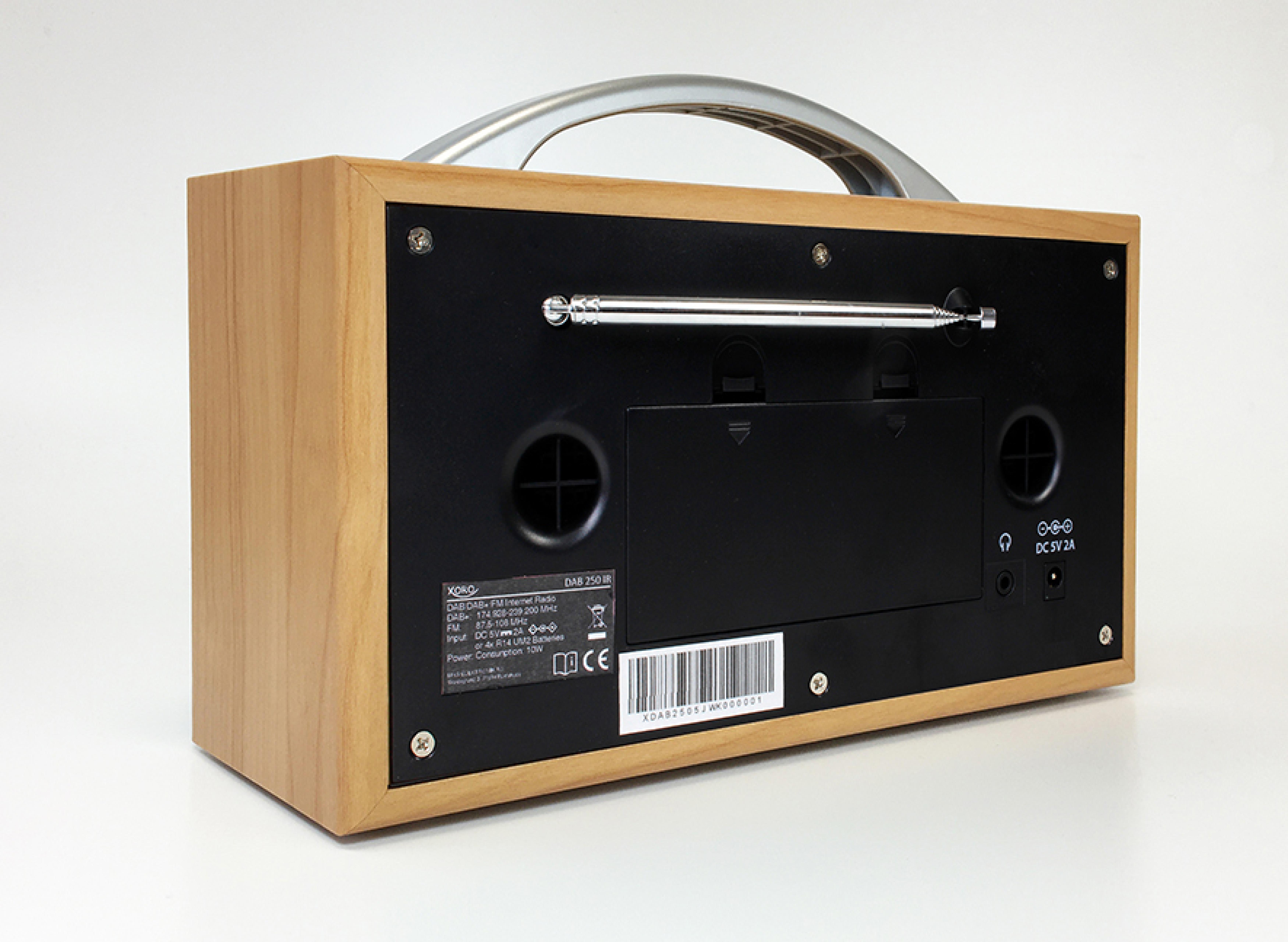Xoro Internetradio DAB 250 IR DAB+ BT WLAN Spotify Holzopt.