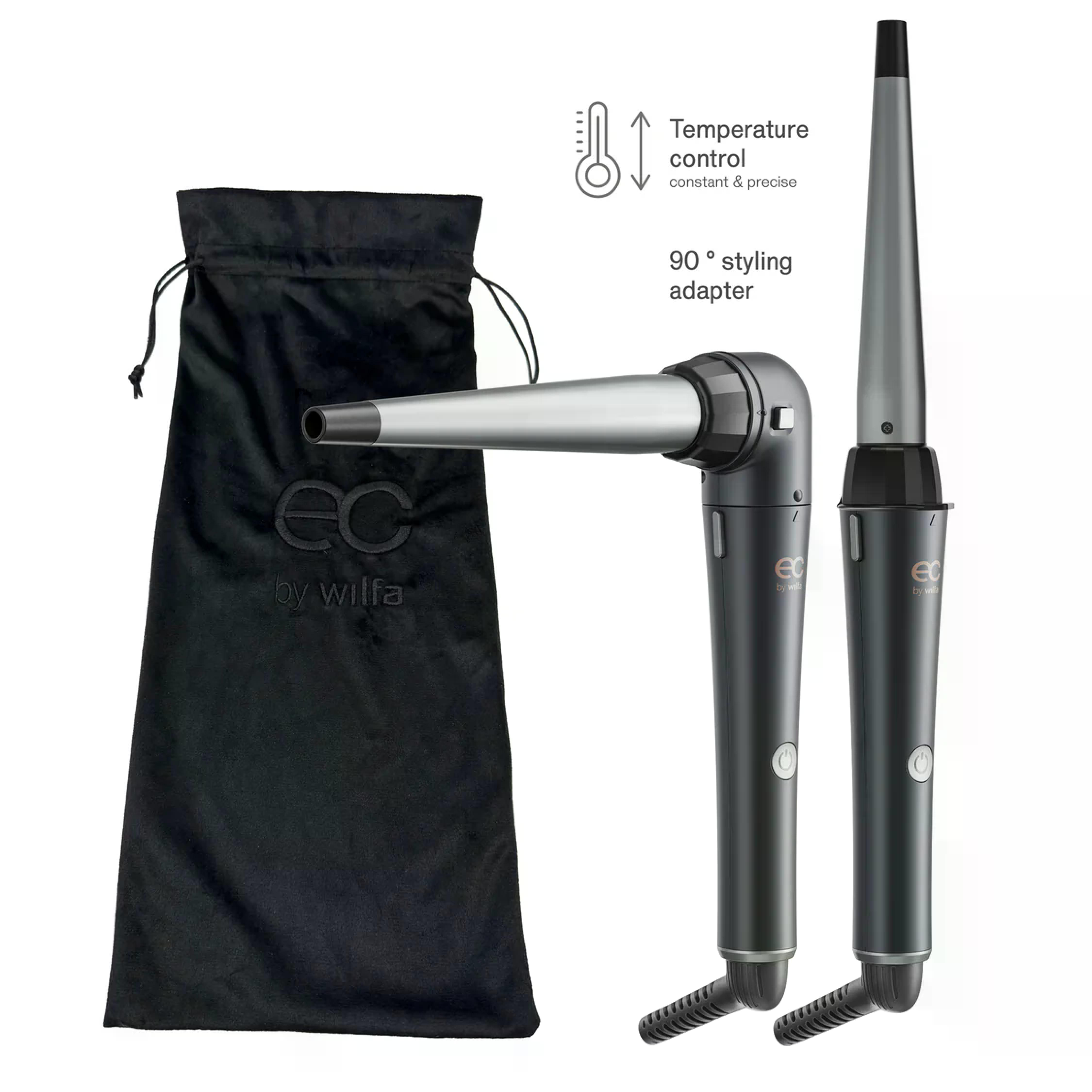 EC BY WILFA Lockenstab TWISTER 5-in-1 Lockenstyler HC1G-160, anthrazit