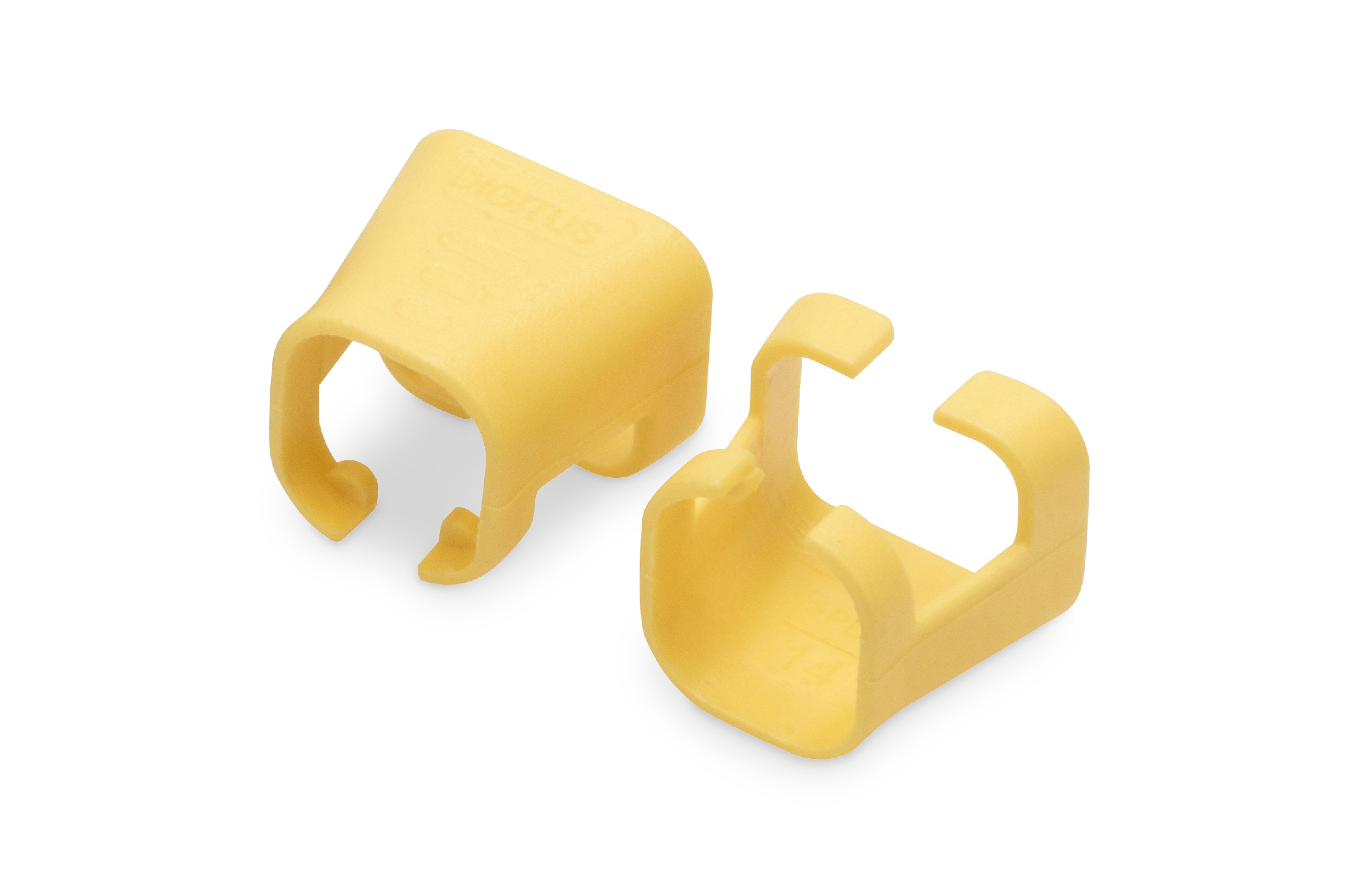 DIGITUS Farbclips fuer Patchkabel RJ45 100 Stueck gelb