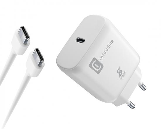 CELLULARLINE Usb-C Charger Kit Sam C2C 25W White