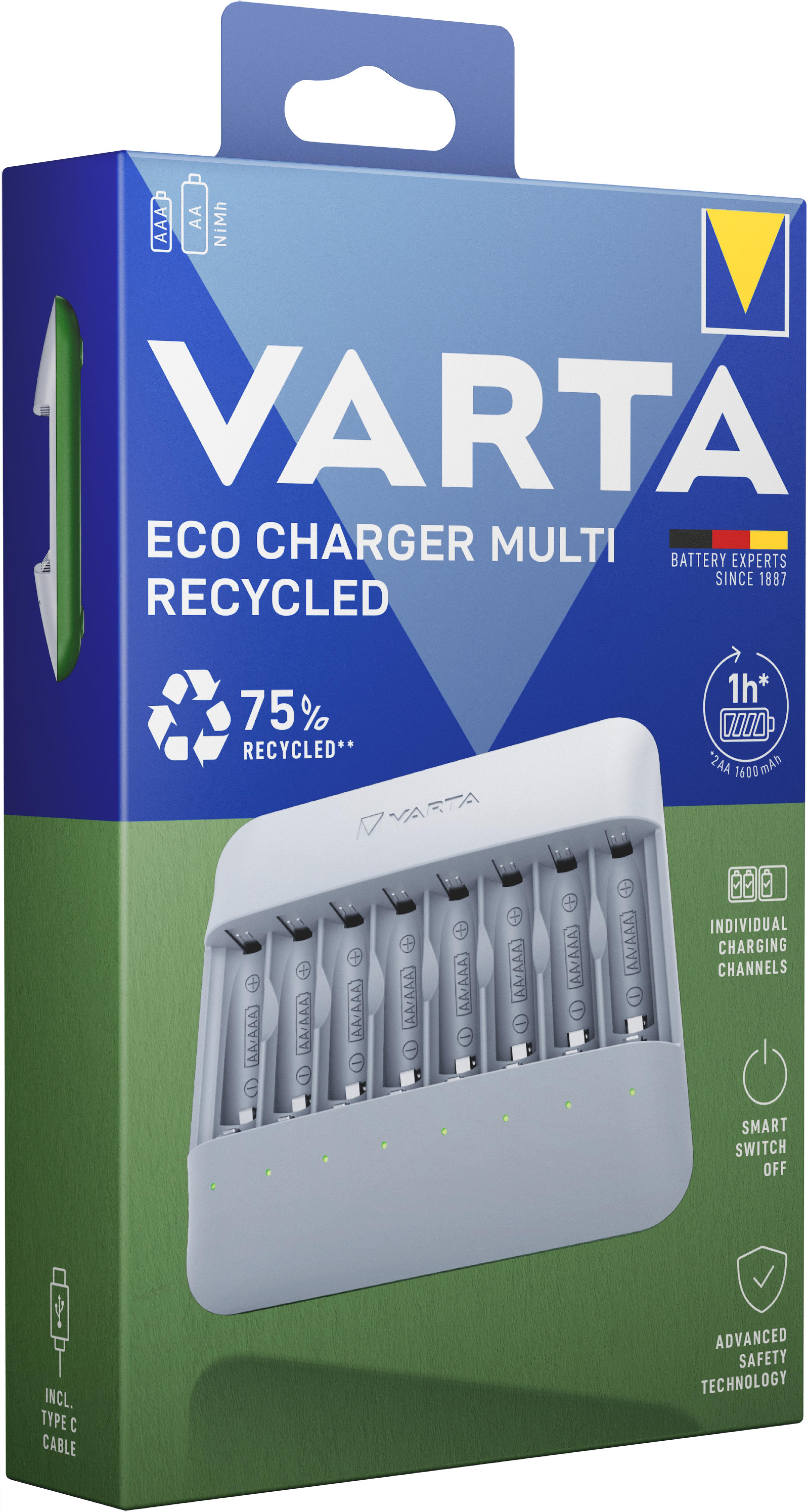 Varta Ladegeraet Eco Charger Multi Recycled