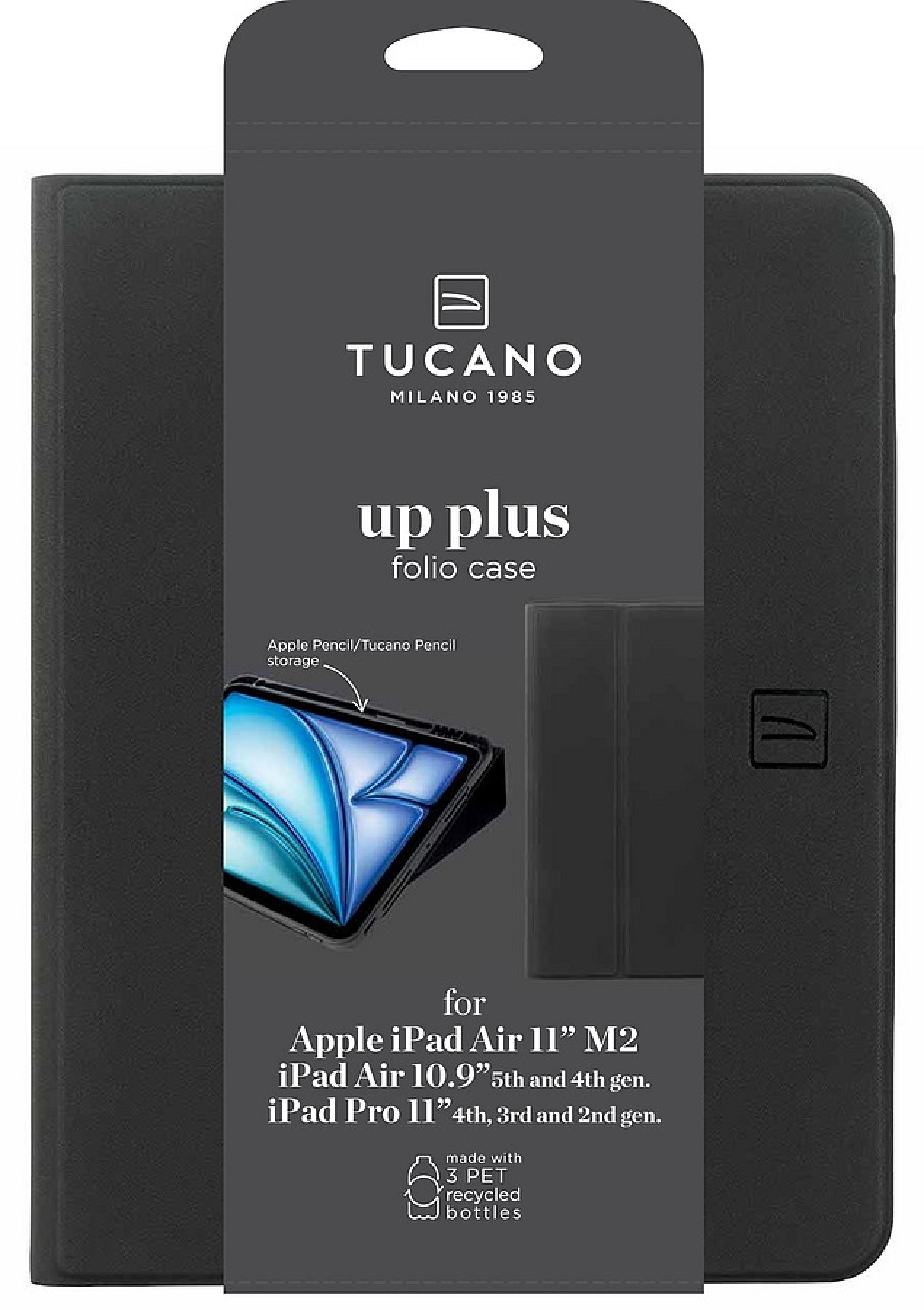 TUCANO UP PLUS Tablethülle Apple iPad Air 11" M4-M3-M2, iPad Air 5th/4th gen , iPad Pro 11" 4th/3rd gen, Schwarz
