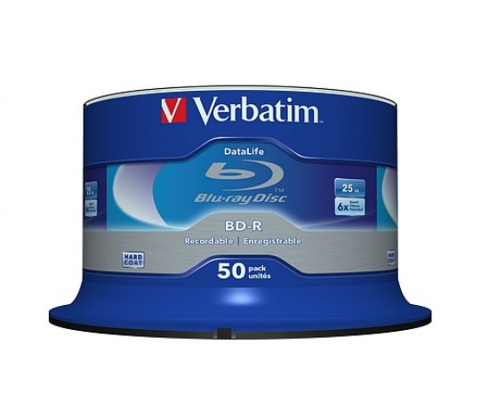 VERBATIM Blu-Ray BD-R SL 25GB 6x 50er Spindel