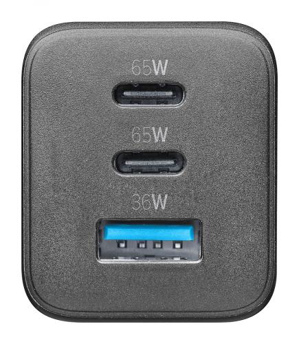 CELLULARLINE Charger Gan 3 Ports Pd 65W Black