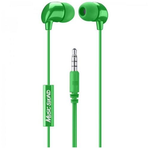 CELLULARLINE In-Ear Earphones With Mic Univ. Green