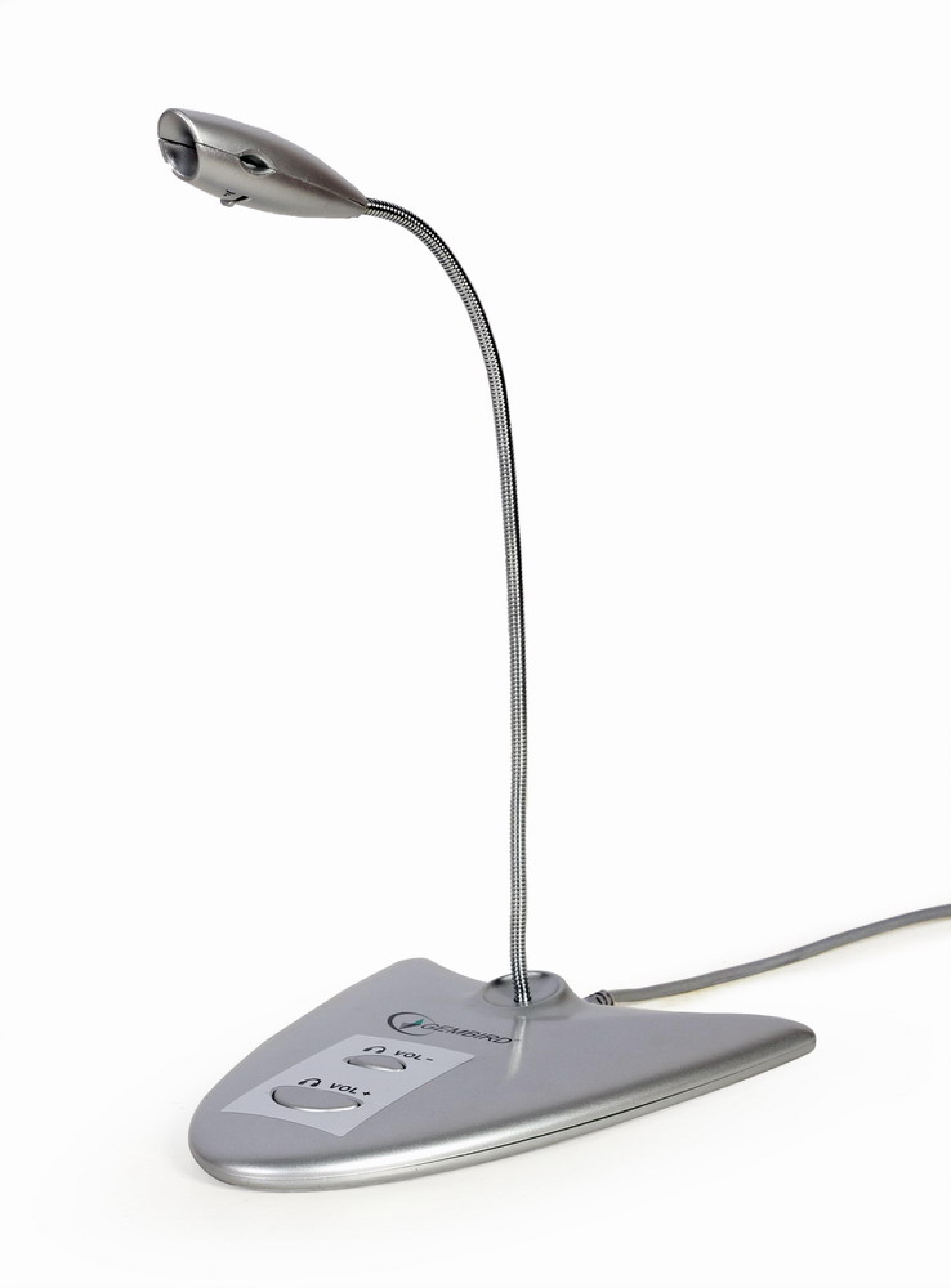 gembird USB 2.0-Tischmikrofon mit integrierter Soundkarte