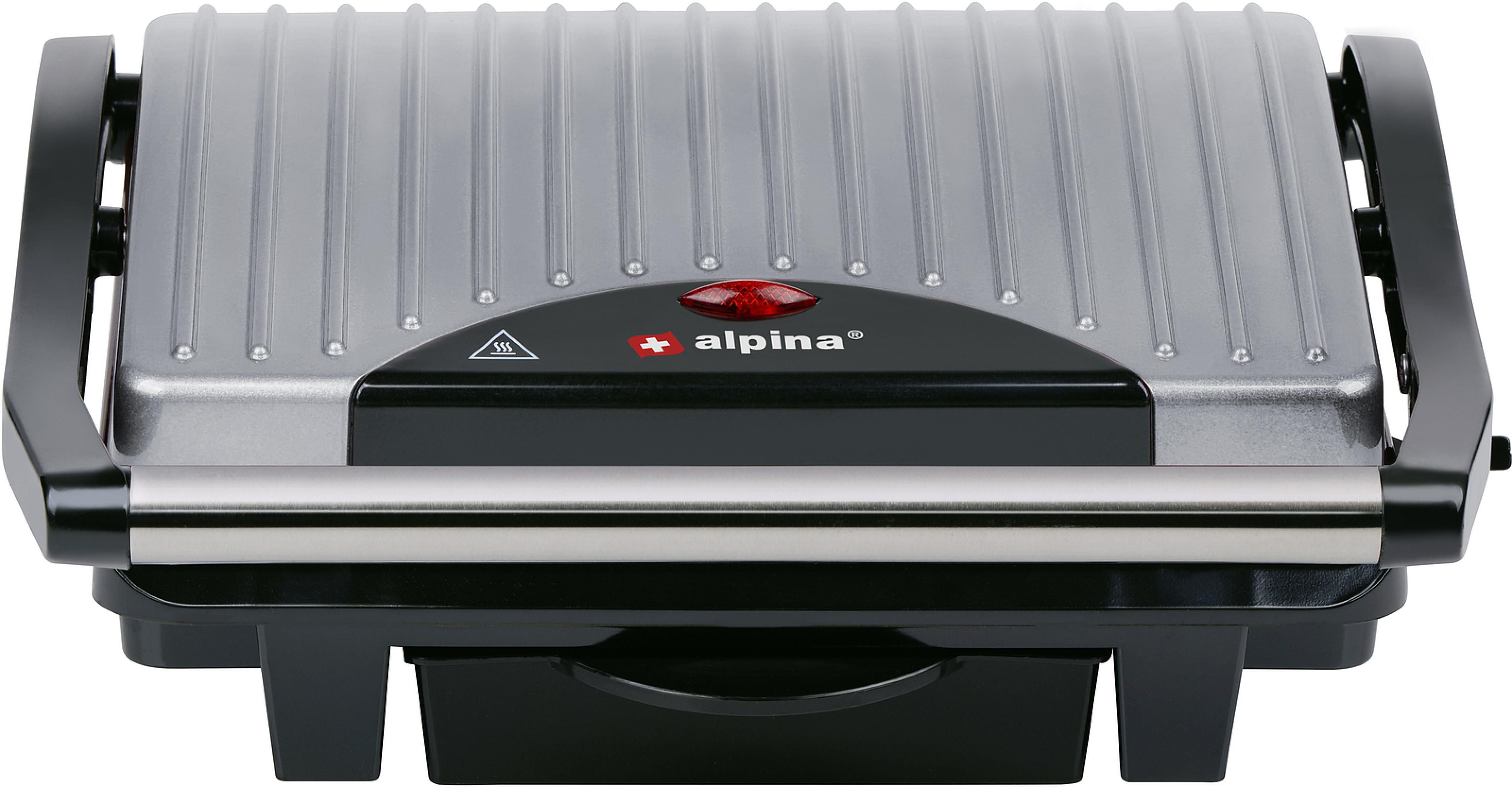 ALPINA Kontaktgrill, 230V, 1000W, Silber