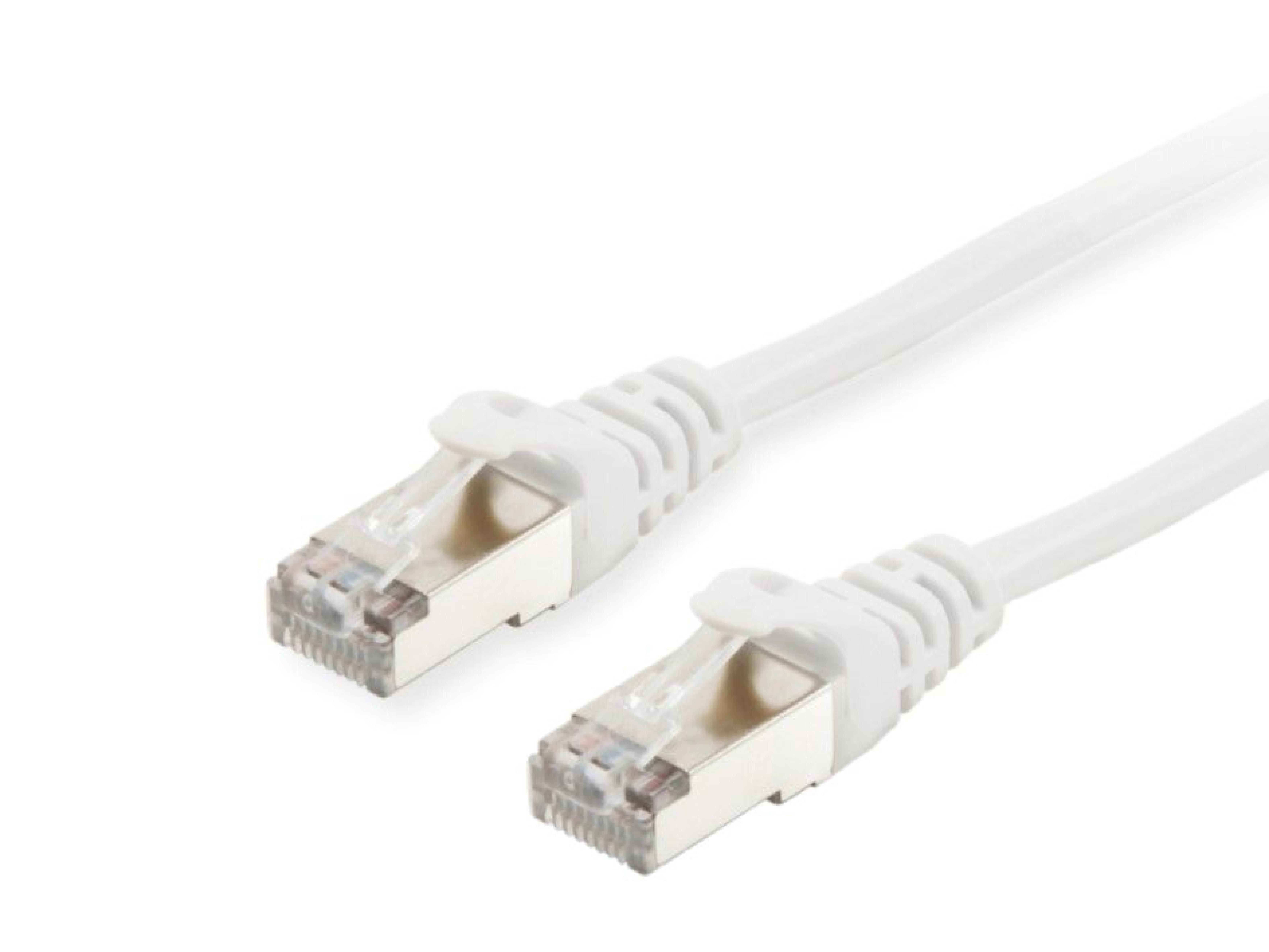 Equip Patchkabel Cat6 S/FTP 2xRJ45 0.25m weiss LSZH Polybeut