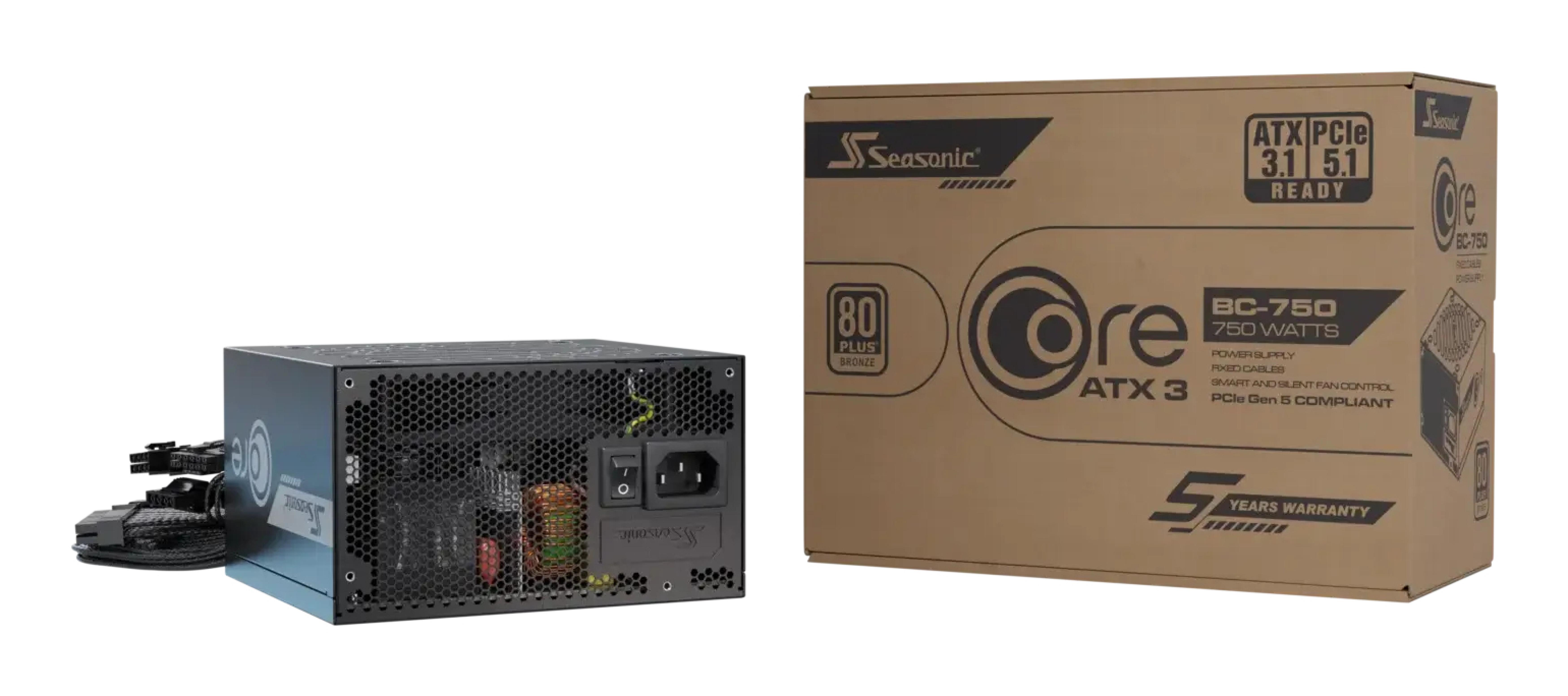 Seasonic Netzteil 750W Core BC-750 ATX3 (80+Bronze)