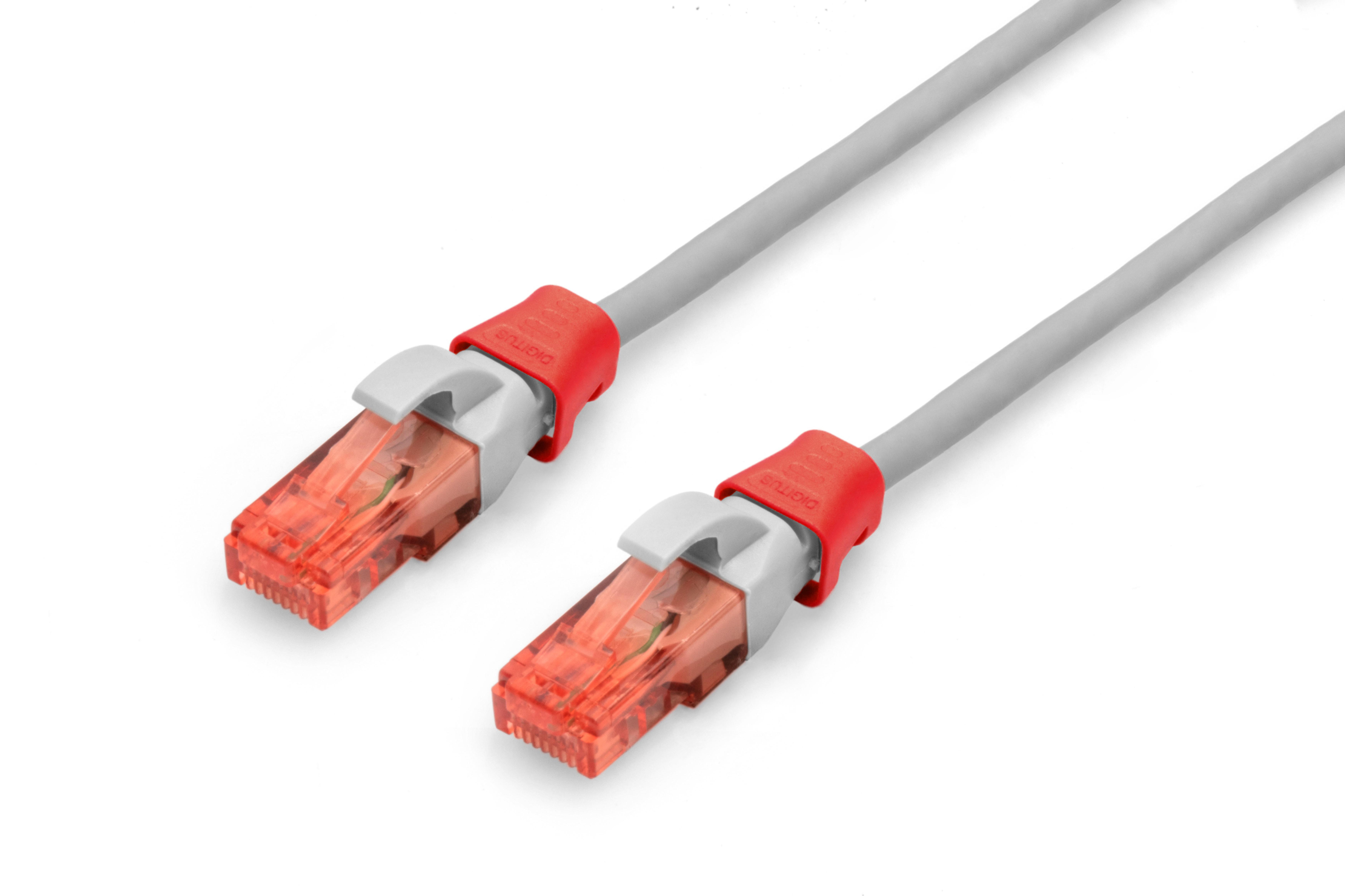 DIGITUS Farbclips fuer Patchkabel RJ45 100 Stueck rot