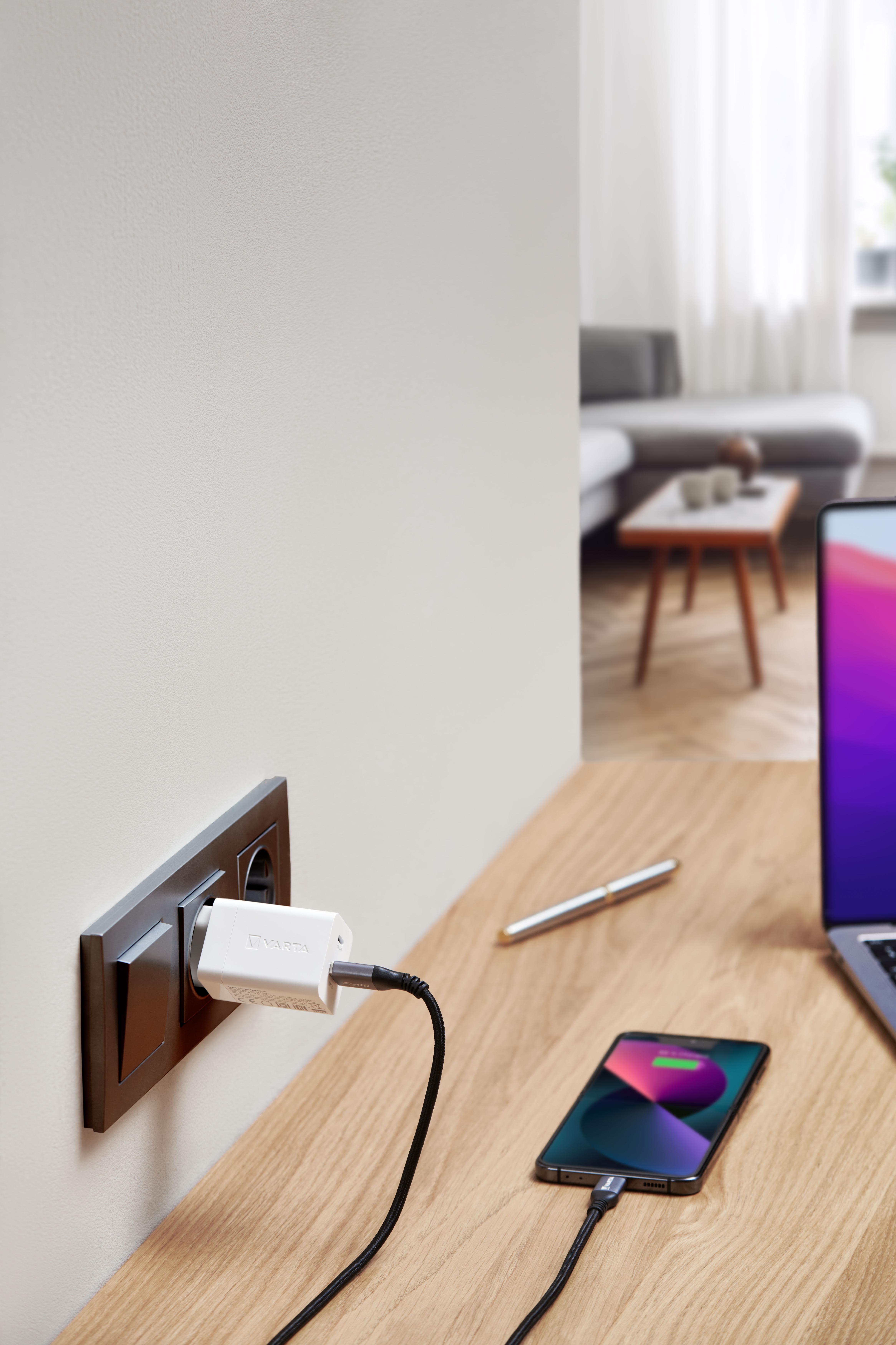 Varta Ladegeraet Speed Charger 38W 2-Port 1x USB-C, 1x USB-A