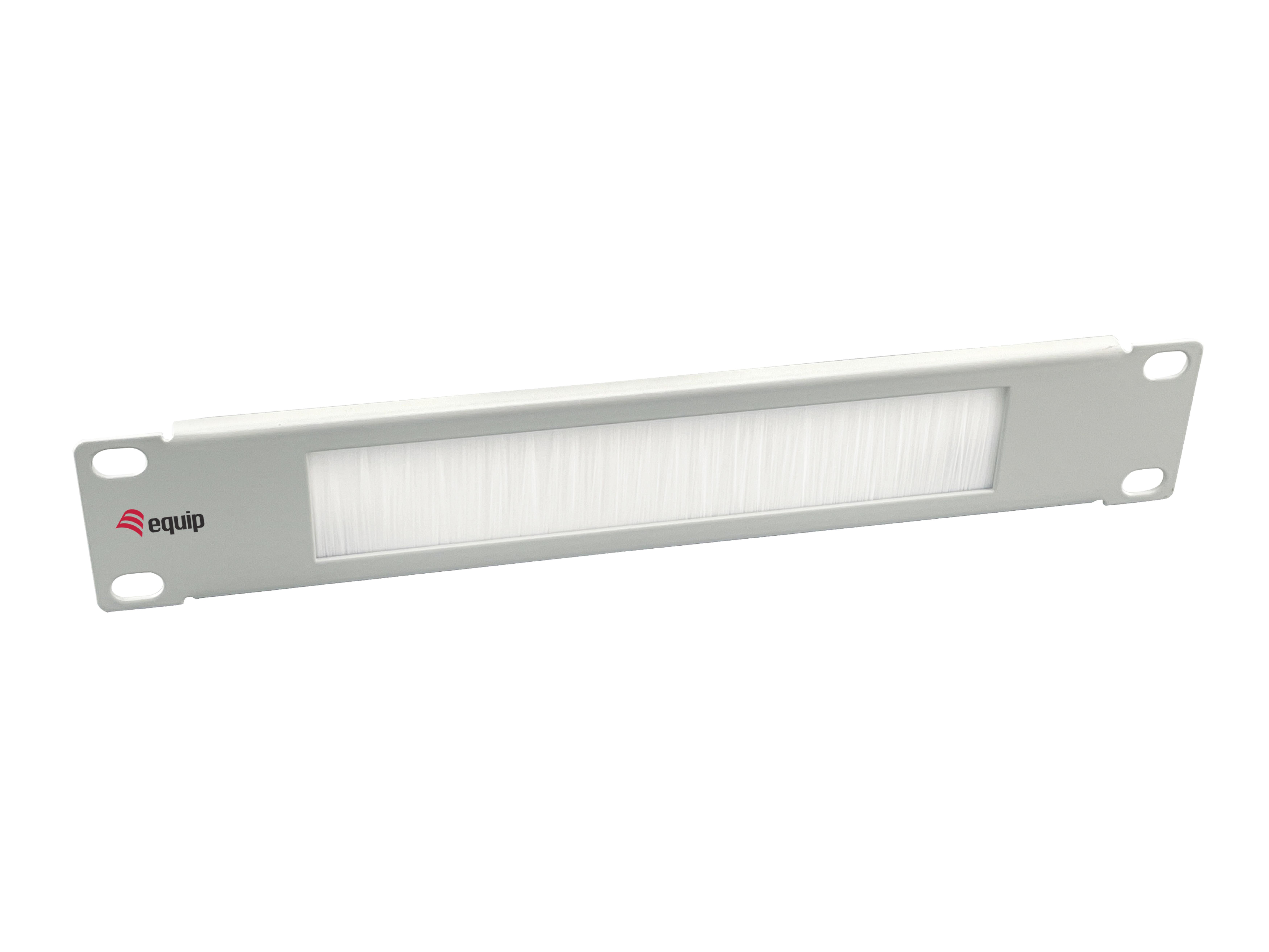 Equip 10" Buerstenblende 1U RAL7035