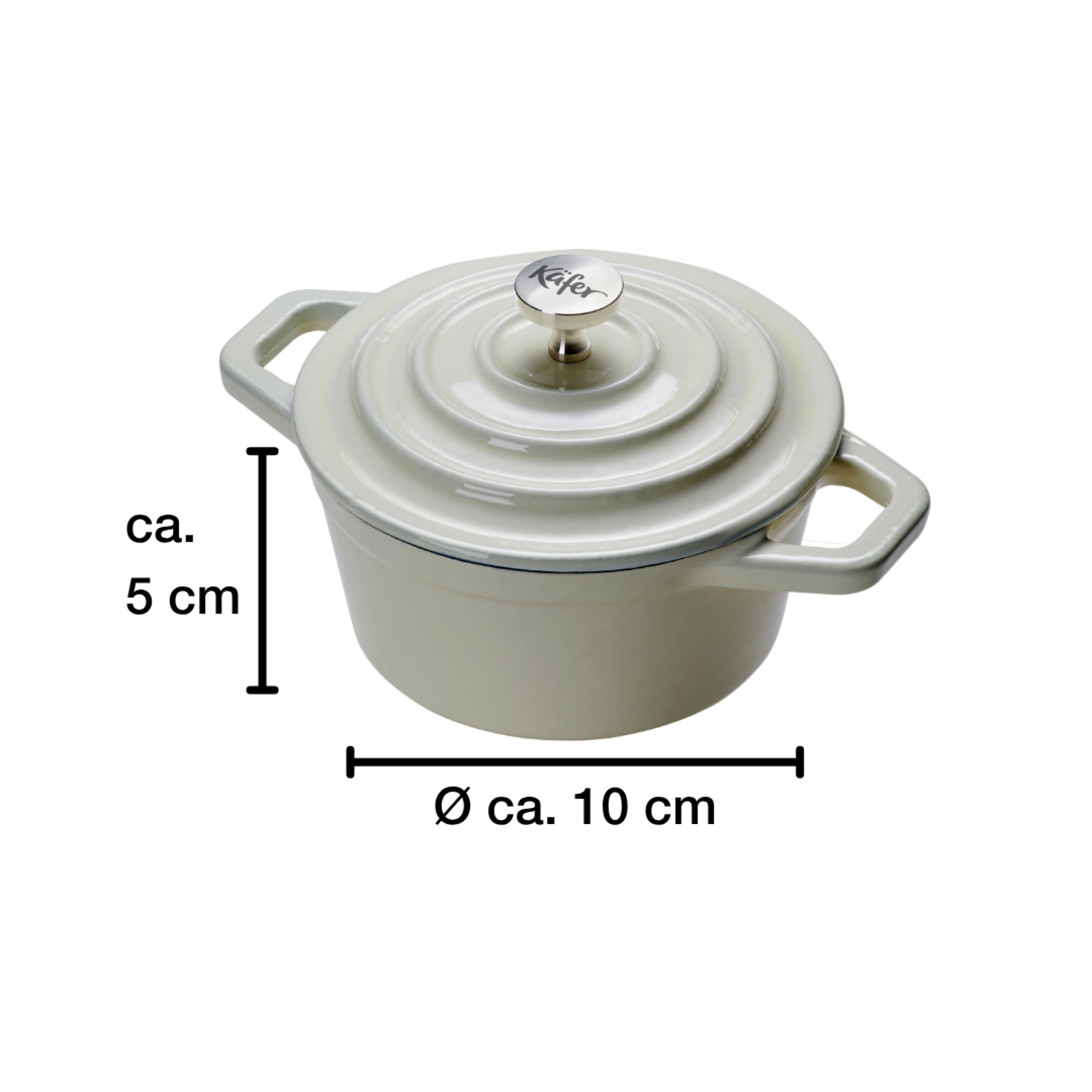 Käfer Gusseiserne Mini Cocotte, 2er Set