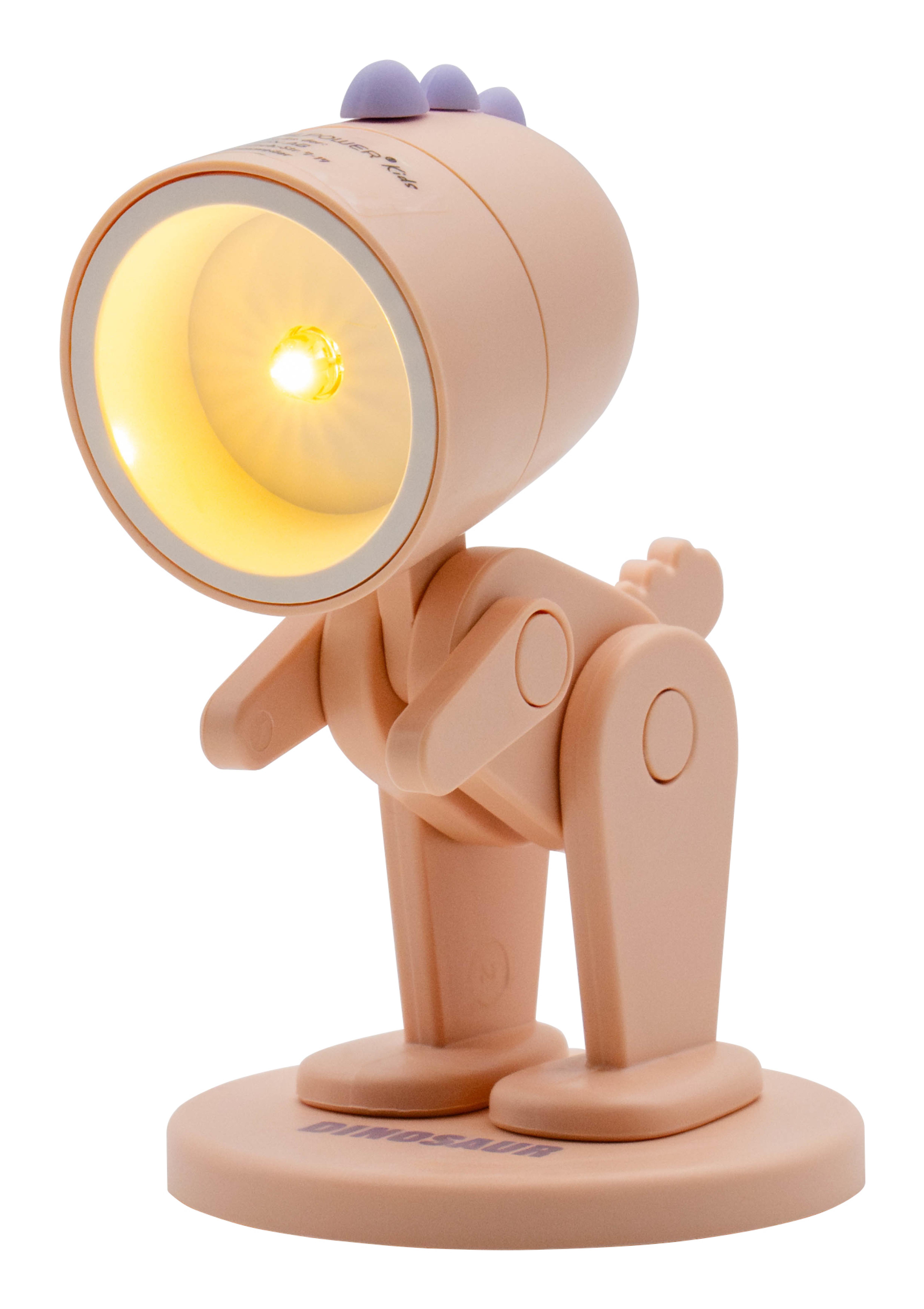 RealPower LED-Tier Taschenlampe Pink dino mit Sockel