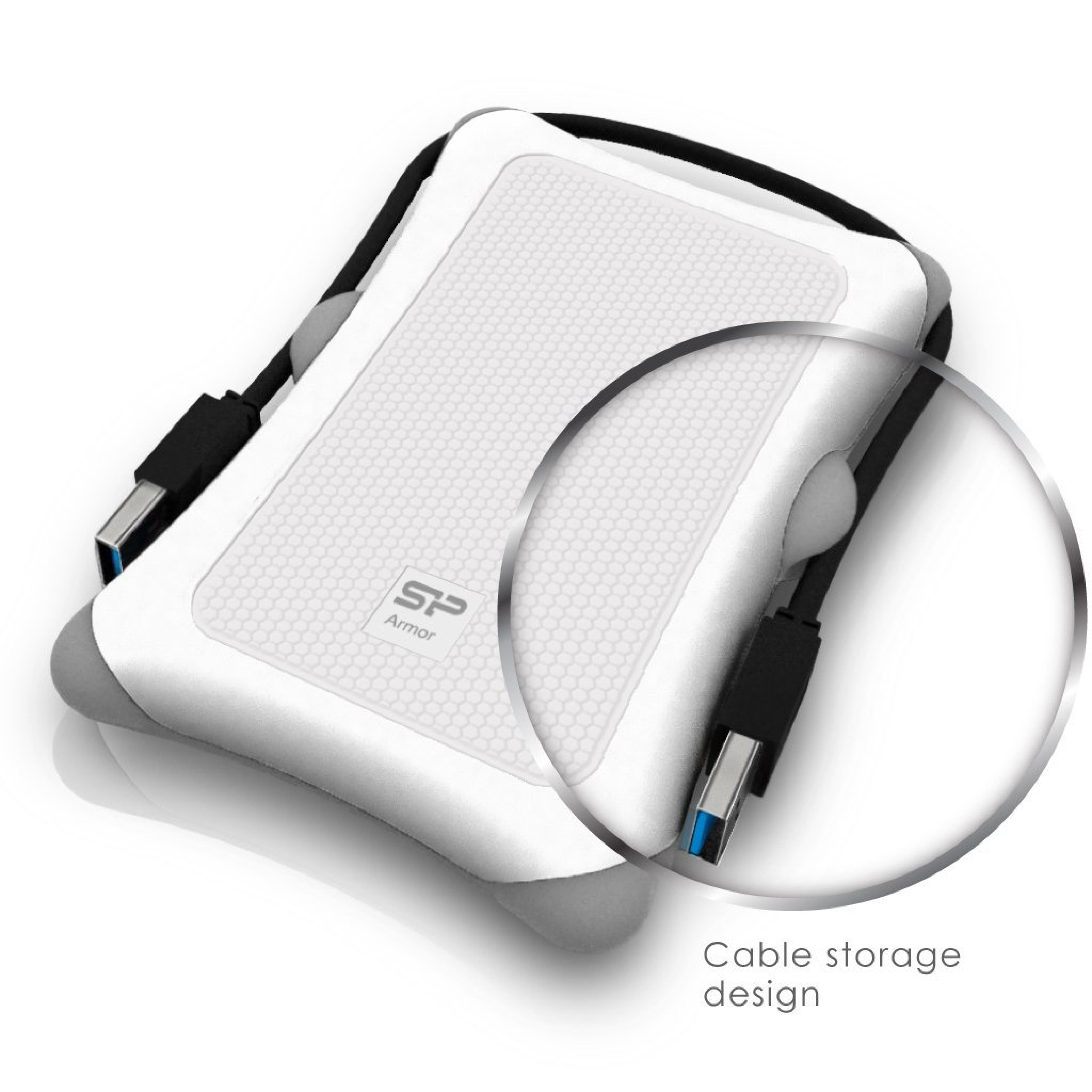 Silicon Power Festplatte 6.3cm 2TB USB3.0 A30Anti-shock Weiss extern r