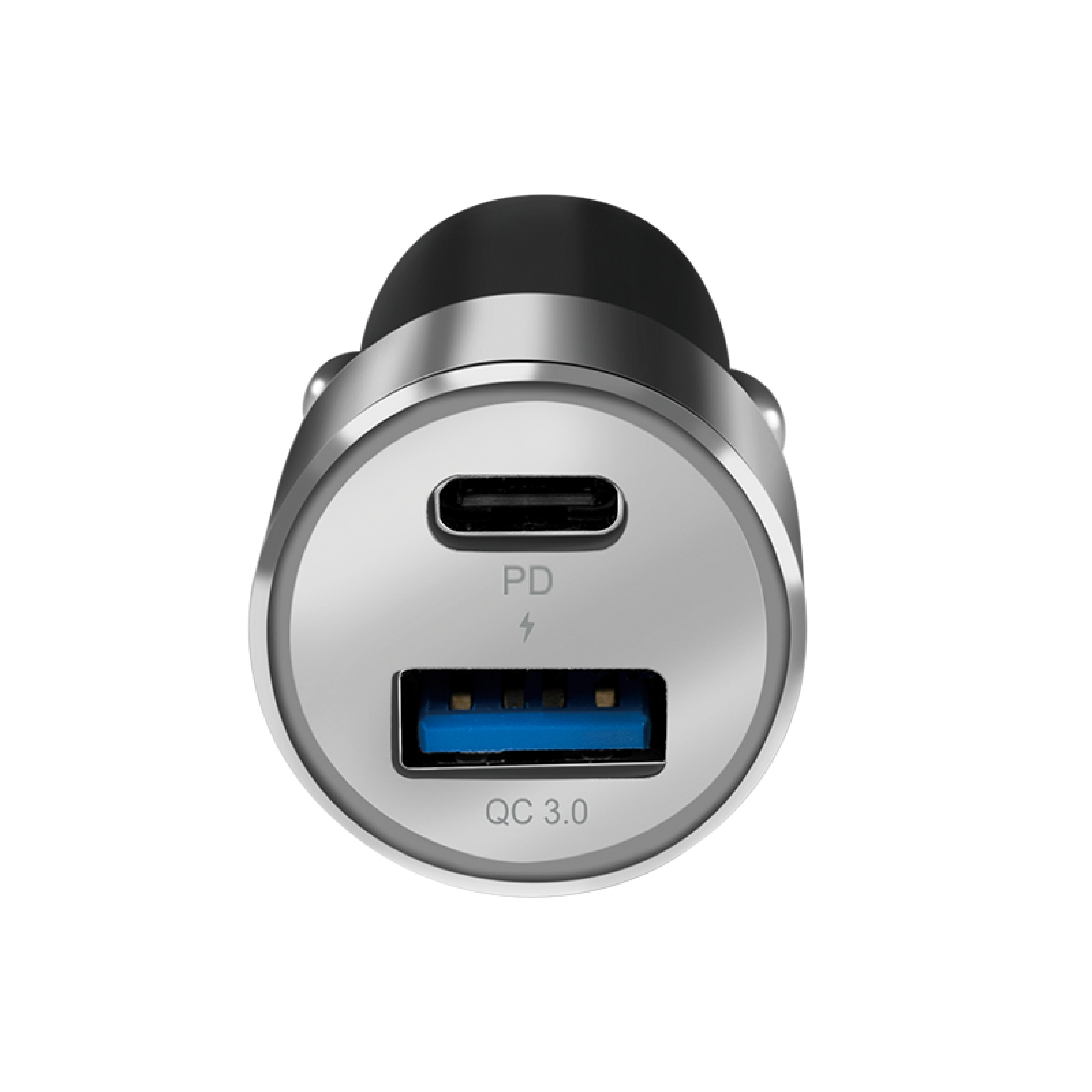 Logilink USB Kfz Ladeadapter 2Port 1xUSB-C PD,1xUSB-A QC,36W