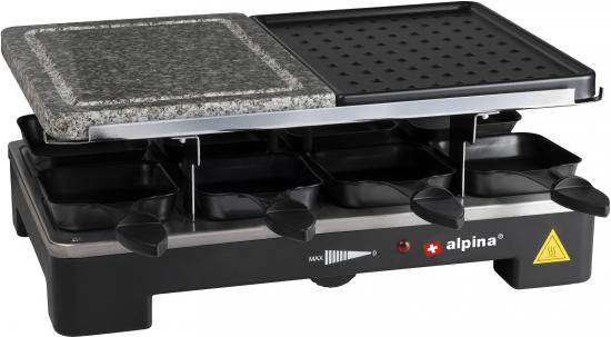 ALPINA Raclette/Stein grillen