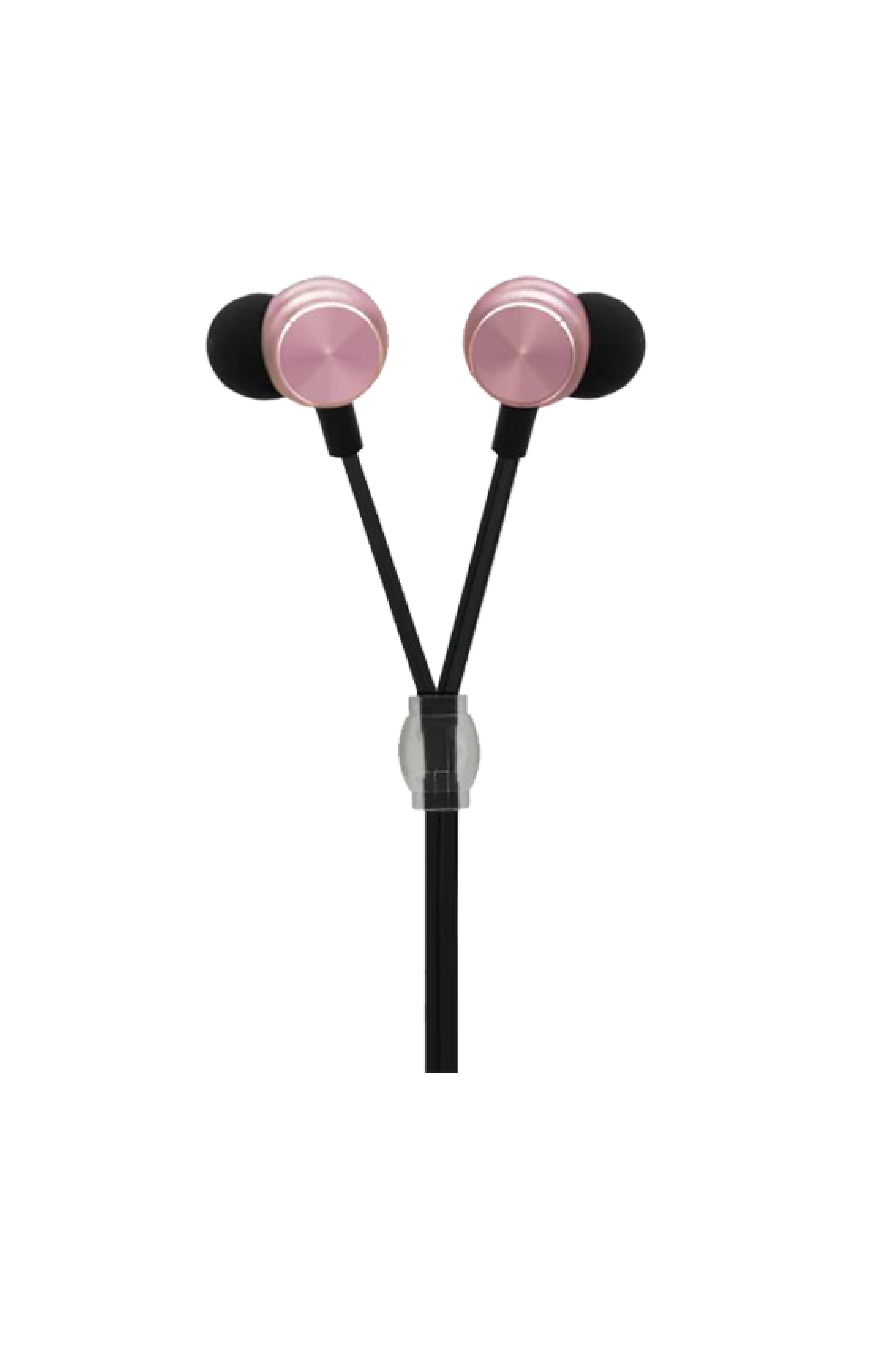 2GO In-Ear Stereo-Headset "Luxury" Zipper-Style rosÃ©