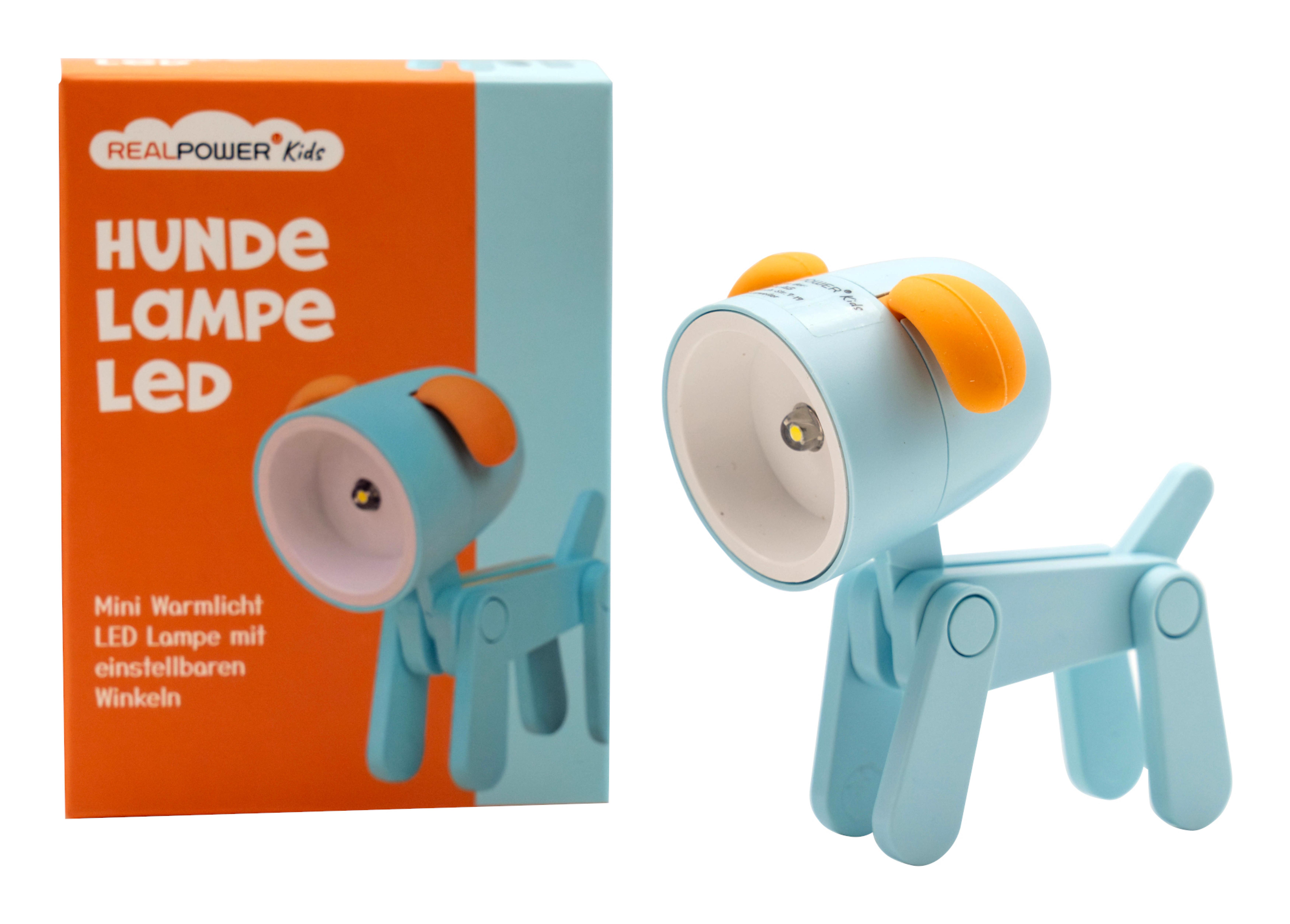 RealPower LED-Tier Taschenlampe Blue Dog