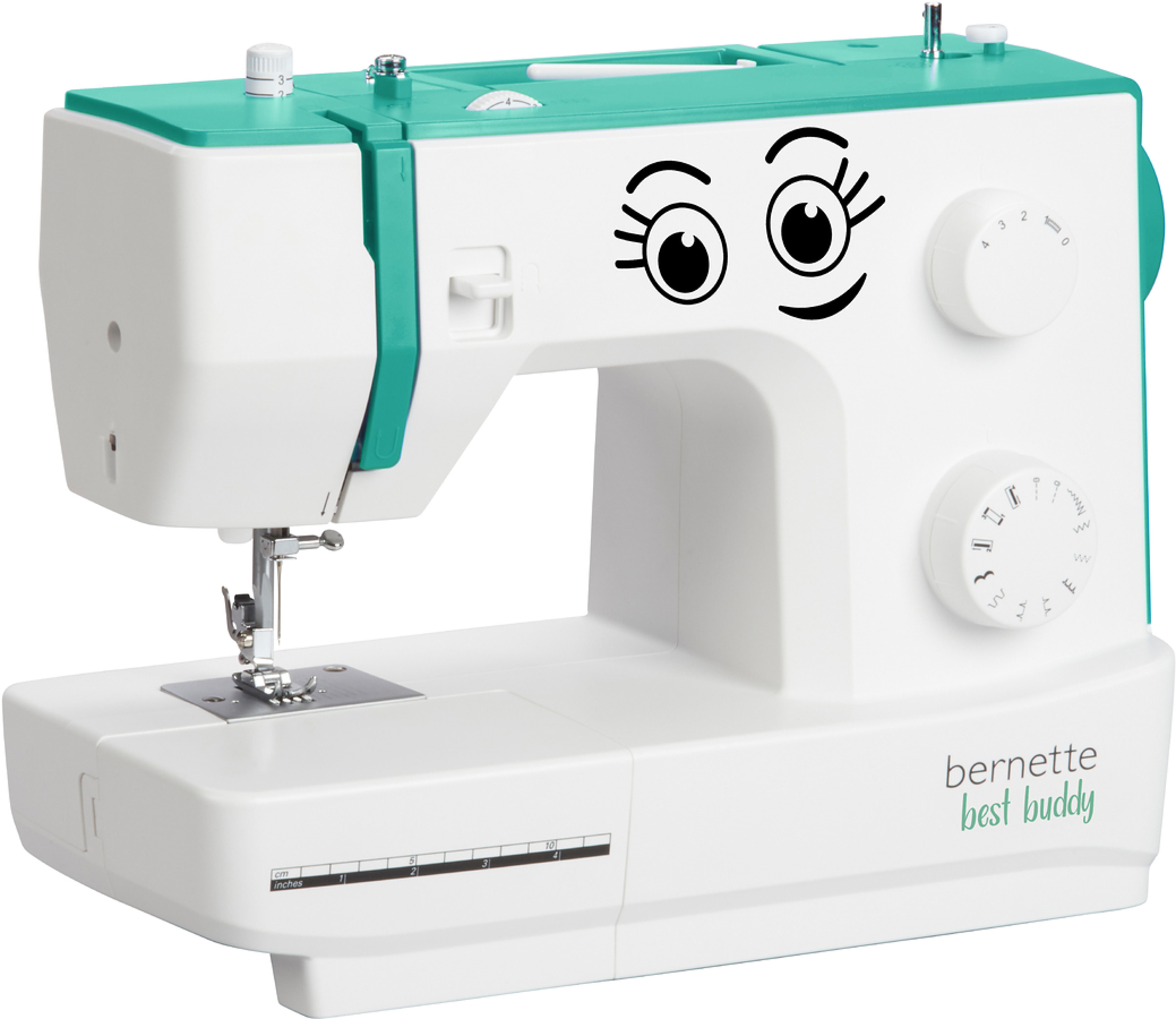 BERNETTE Freiarm Nähmaschine Sew&go Best Buddy - 13 Nähprogramme, Stichlänge, Stichbreite, Nähfuß einstellbar