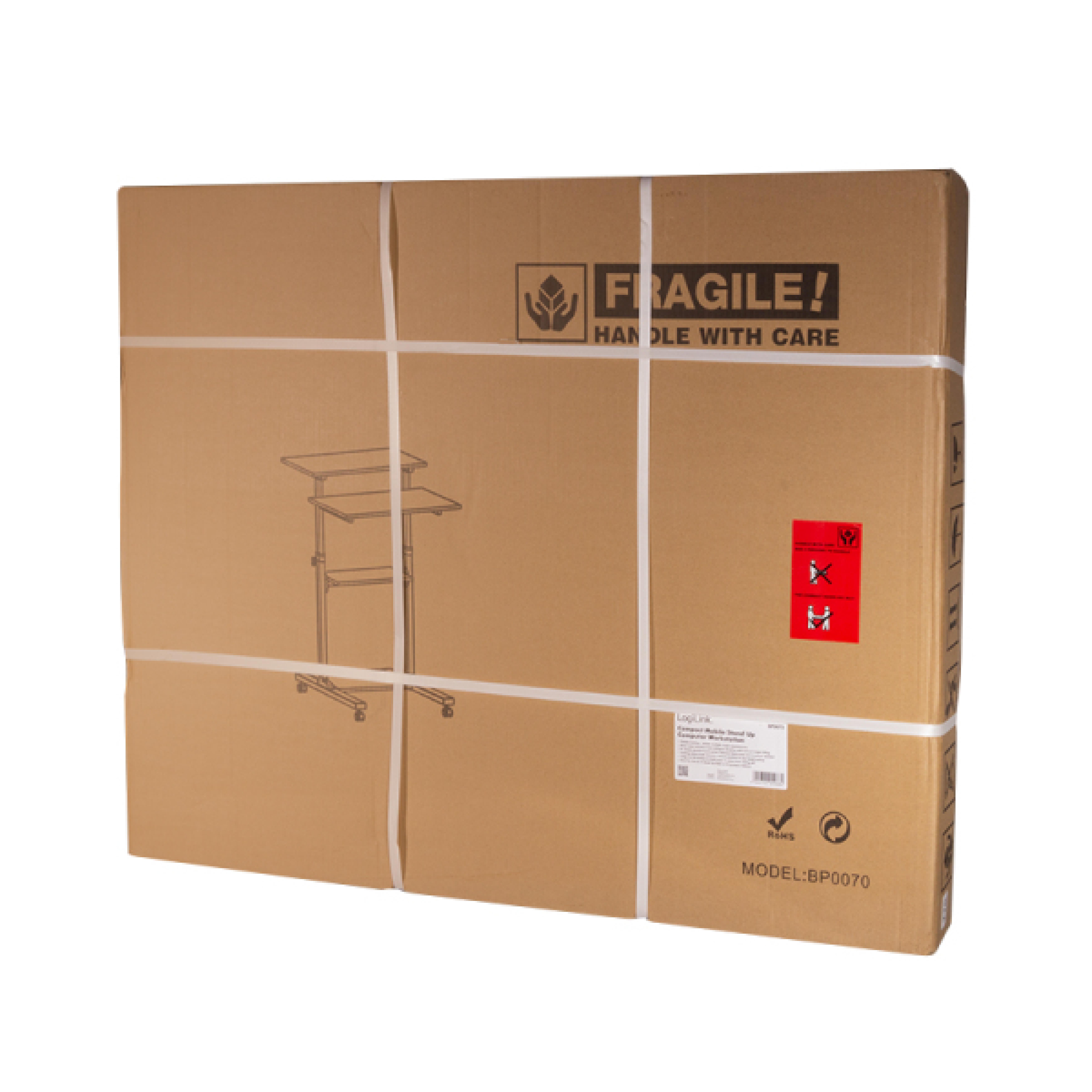 Logilink Sitz-/Steharbeitsplatz, rollbar, 60 kg max.