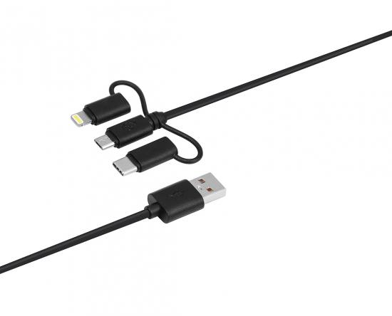 ISY 3in1 Sync & Charge Cable 1,6m