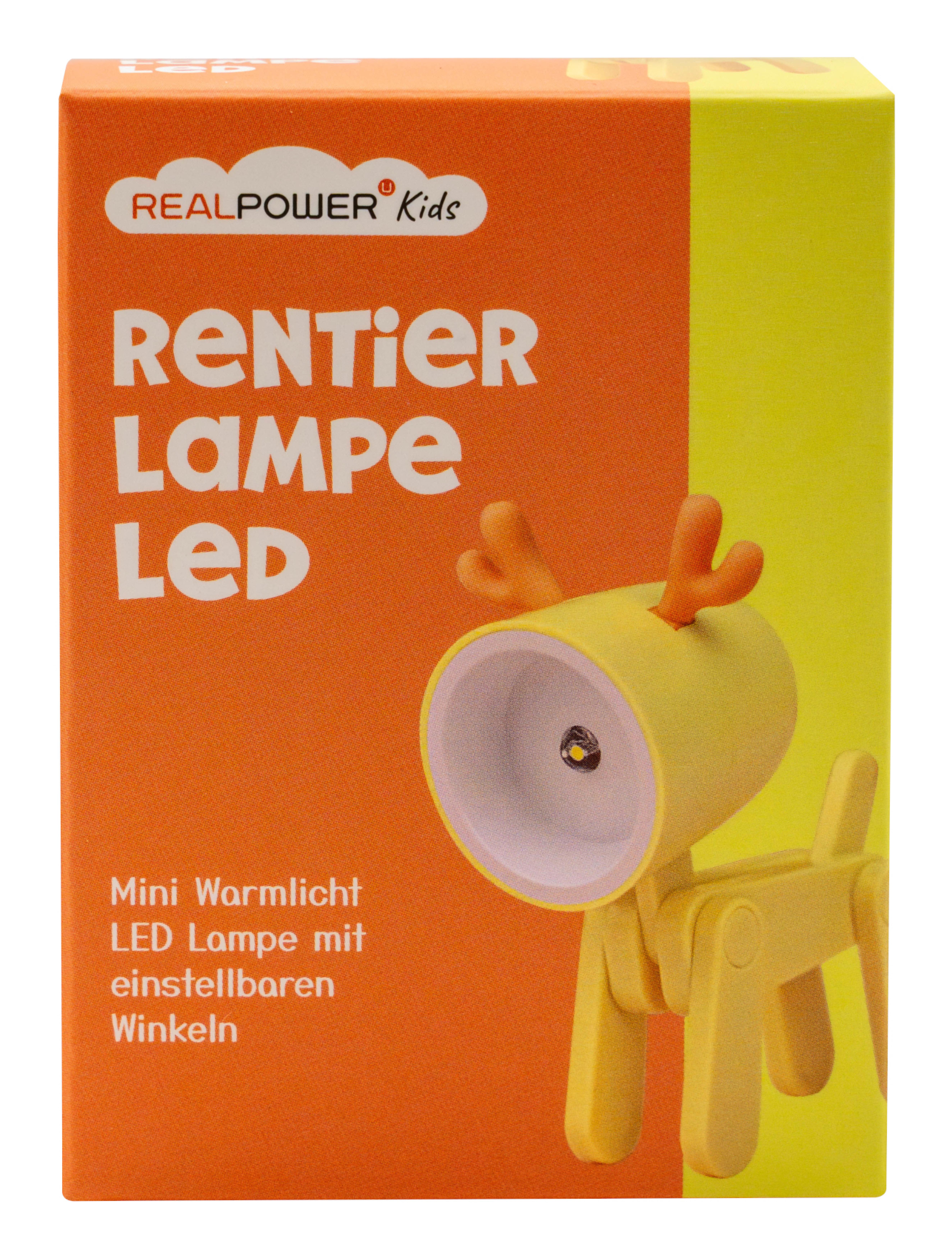RealPower LED-Tier Taschenlampe Yellow deer
