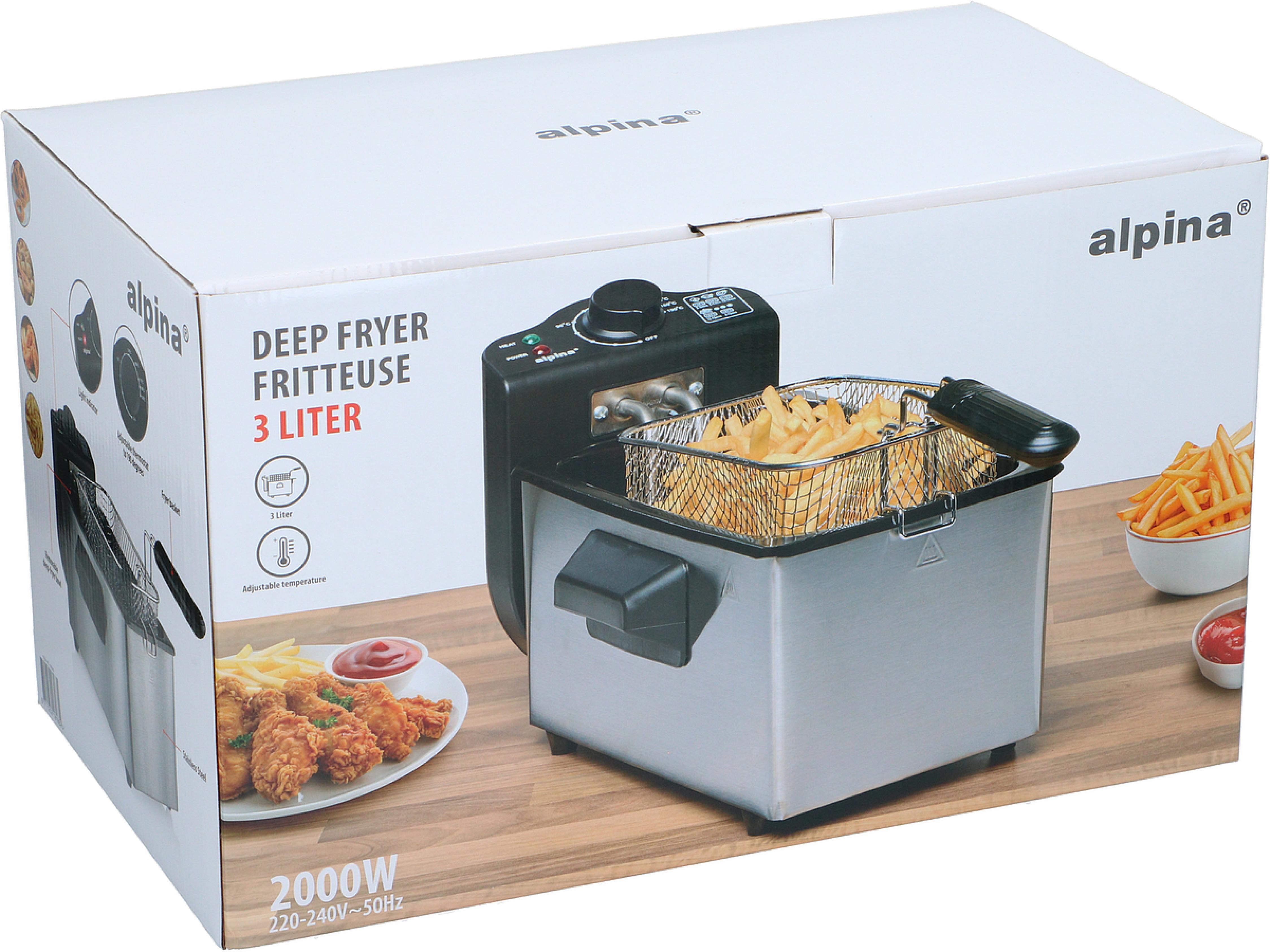 ALPINA Fritteuse, 3L, 2000W