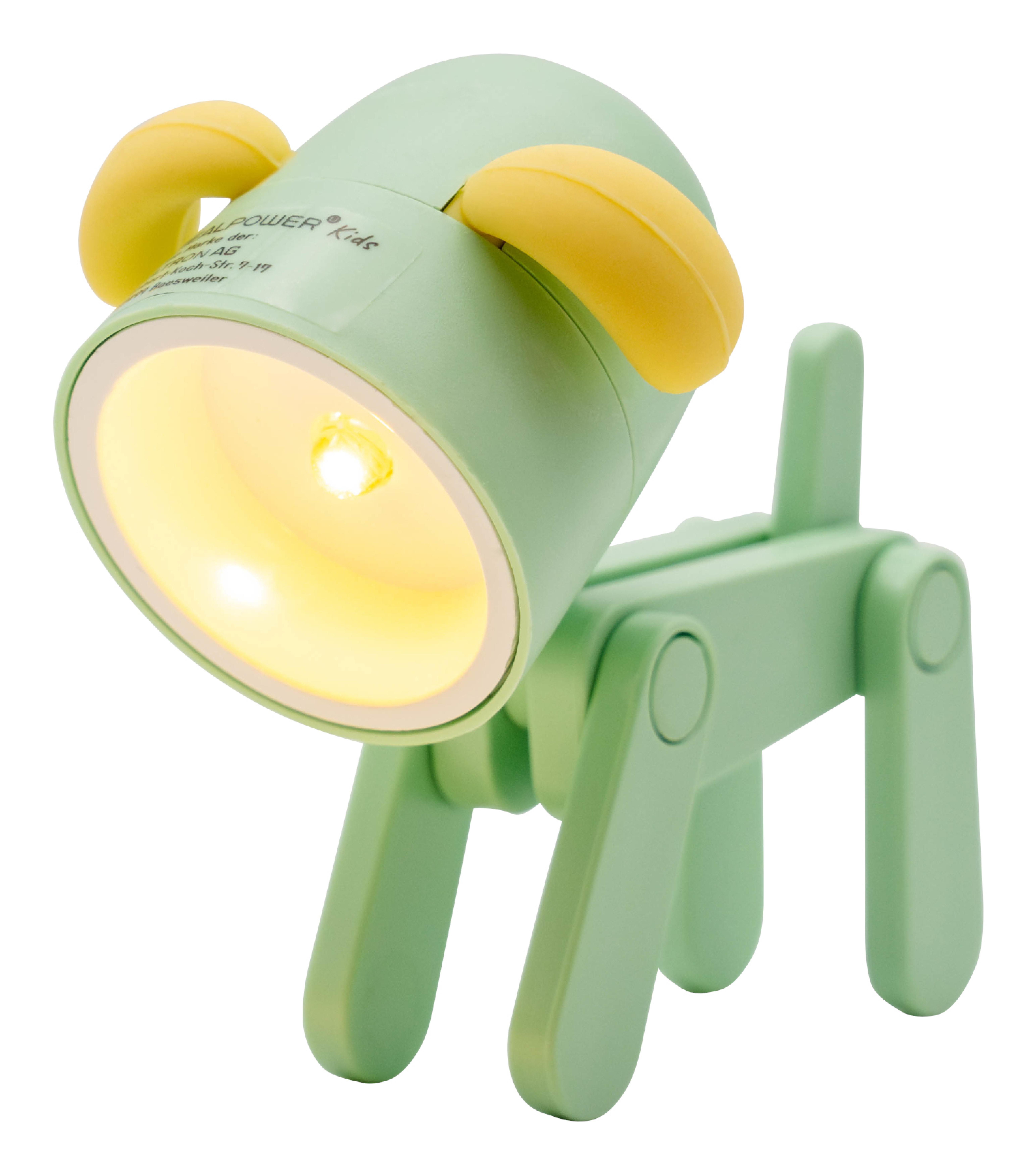 RealPower LED-Tier Taschenlampe Green dog